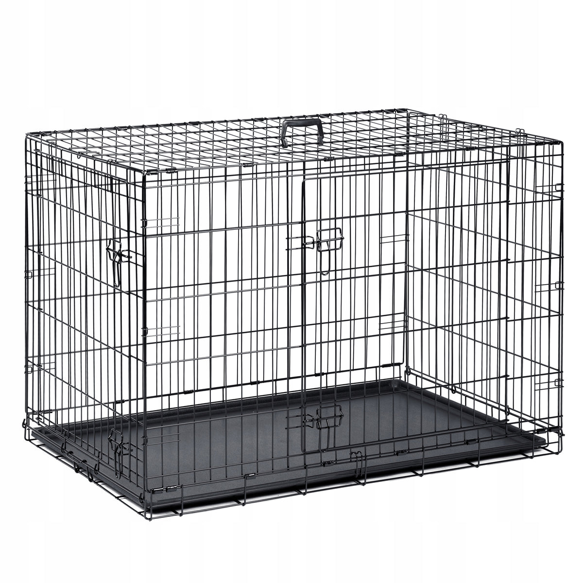 Metal Kennel Cage Playpen Catwalk Dog Transporter 75x45x54 Brand Pethaus