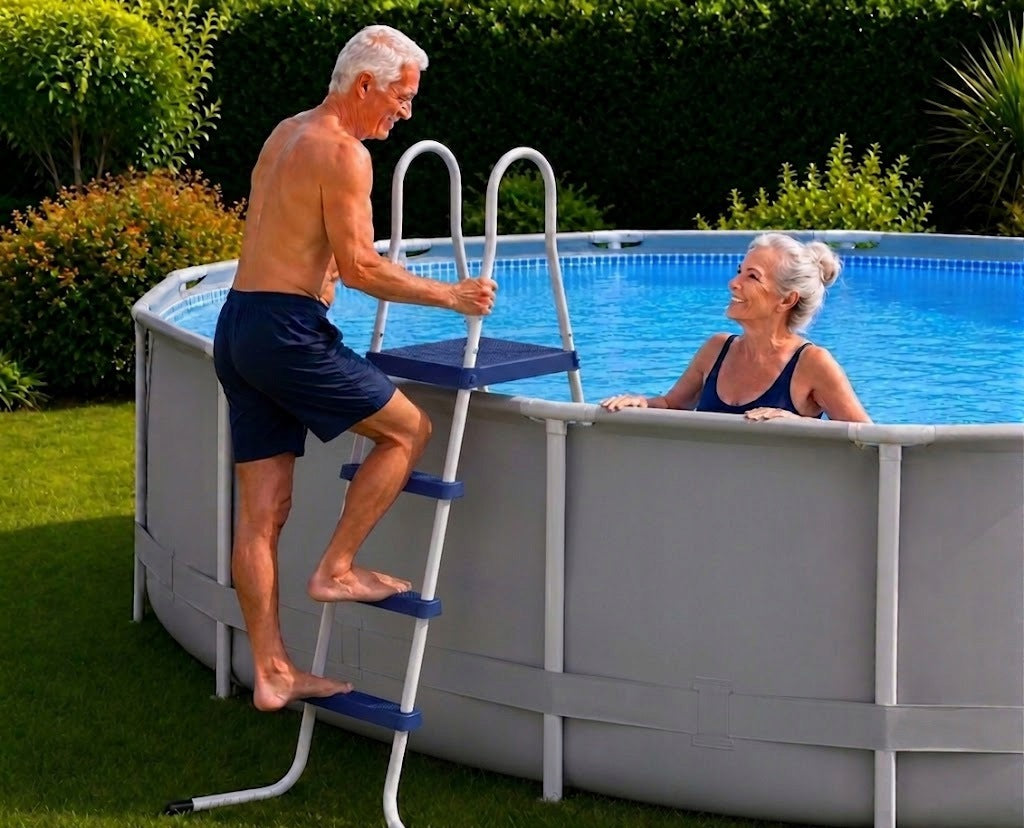 Metal Pool Ladder Safe Stairs Steps for Pool 122cm 29R146 Manufacturer code 29R146