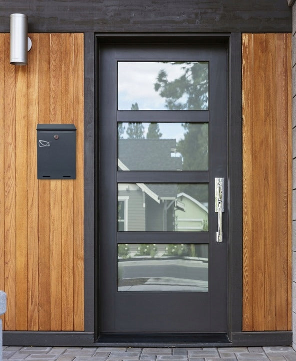 Metal Postal Letterbox- YORK - Anthracite Mat RAL 7016 - EN Manufacturer code YANT