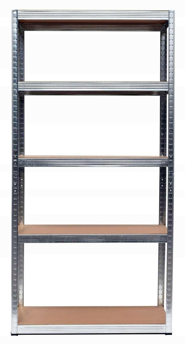 Metal STORAGE RACK 180x90x40 GALVANIZED 5 SHELVES x 175kg GALVANIZED MDF Polish Manufacturer code regał olejoponex domcar