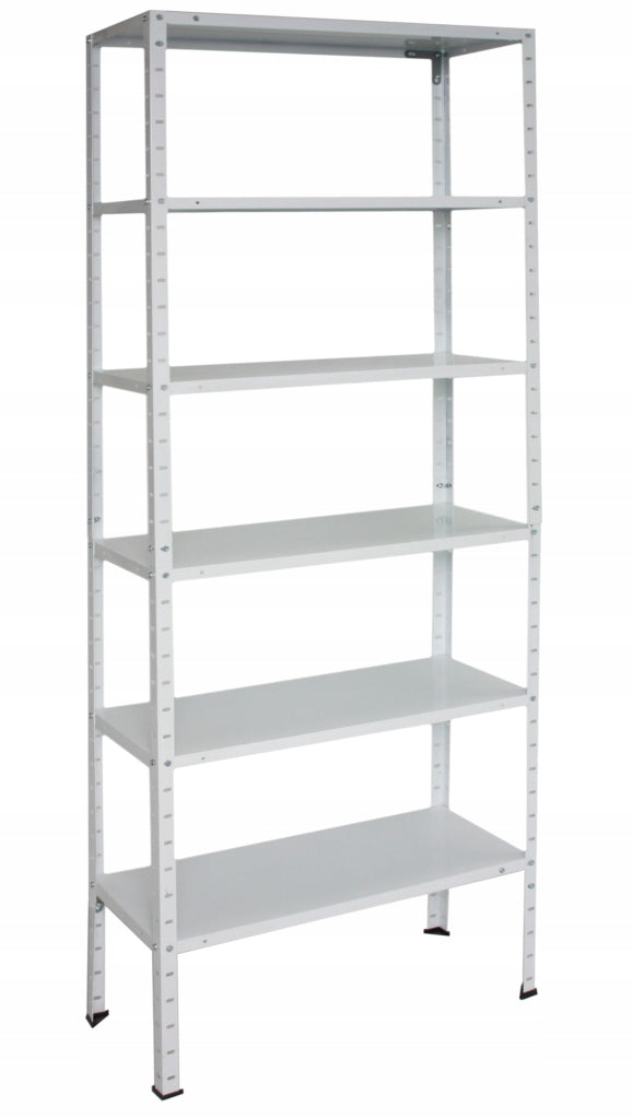 Metal Shelving Unit 205x70x30 6 Shelves 50KG Painted For Garage Basement