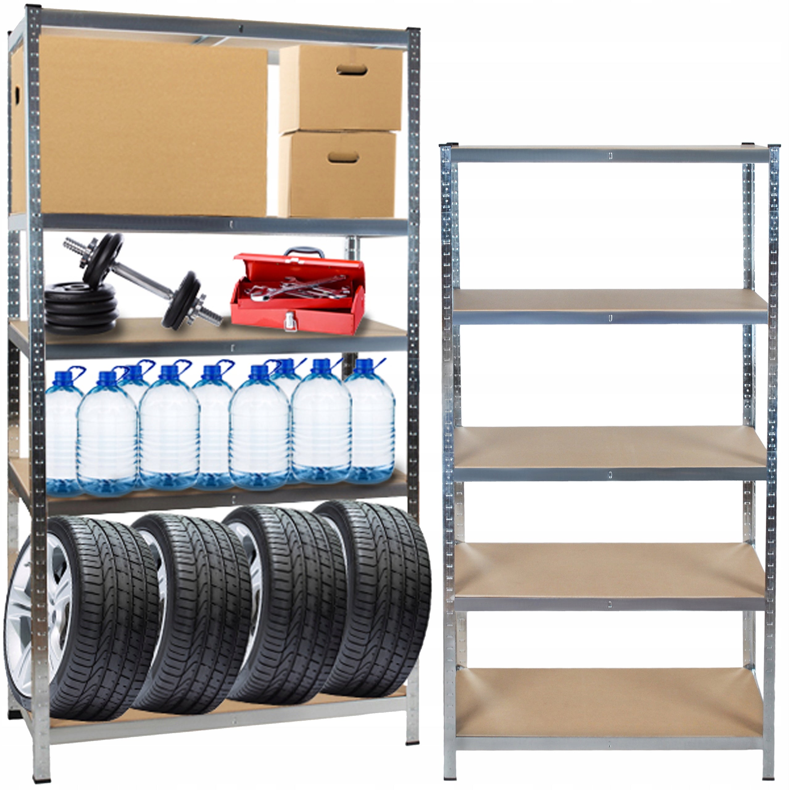 Metal Storage Rack 220x100x45 cm Garage 5 Shelves 875 kg for Garage