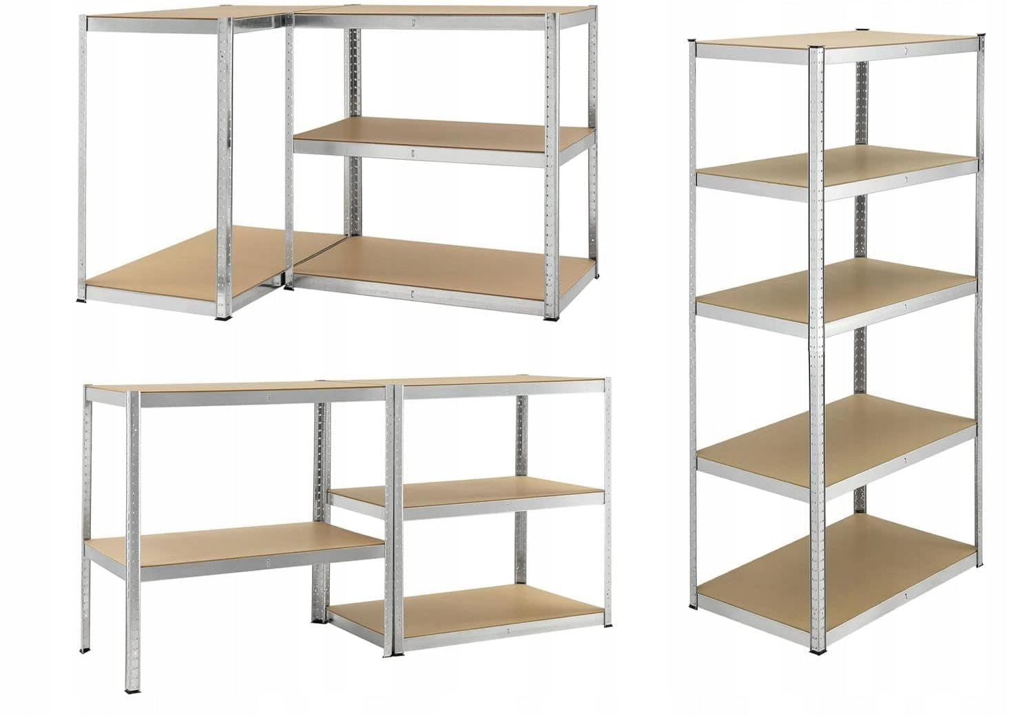Metal Storage Rack GARAGE FOR BASEMENT CELLS 180x120x40cm