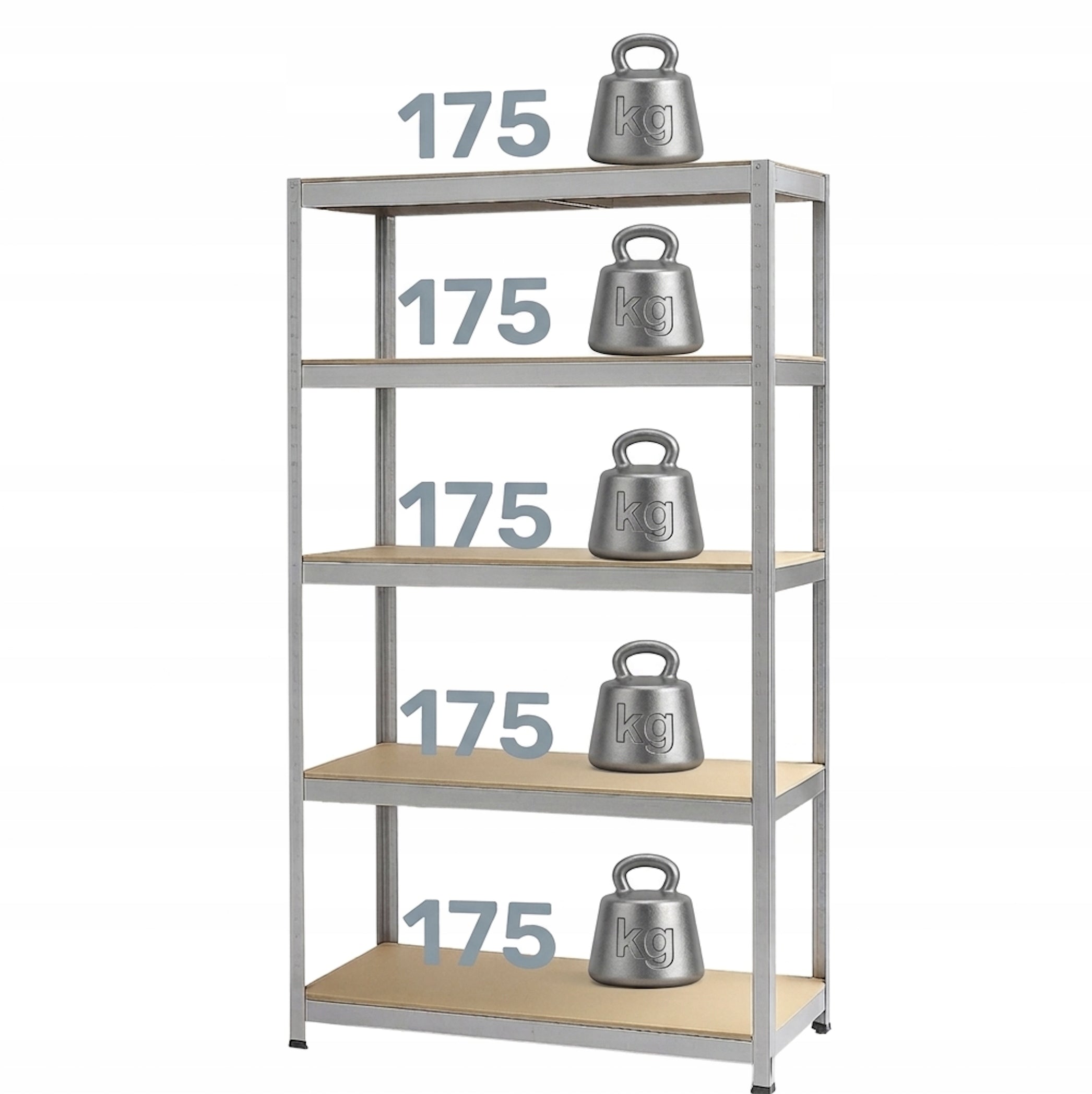 Metal Storage Rack Garage 180x90x40 Cm 5 Shelves 875kg Solid Manufacturer code 5900415058014