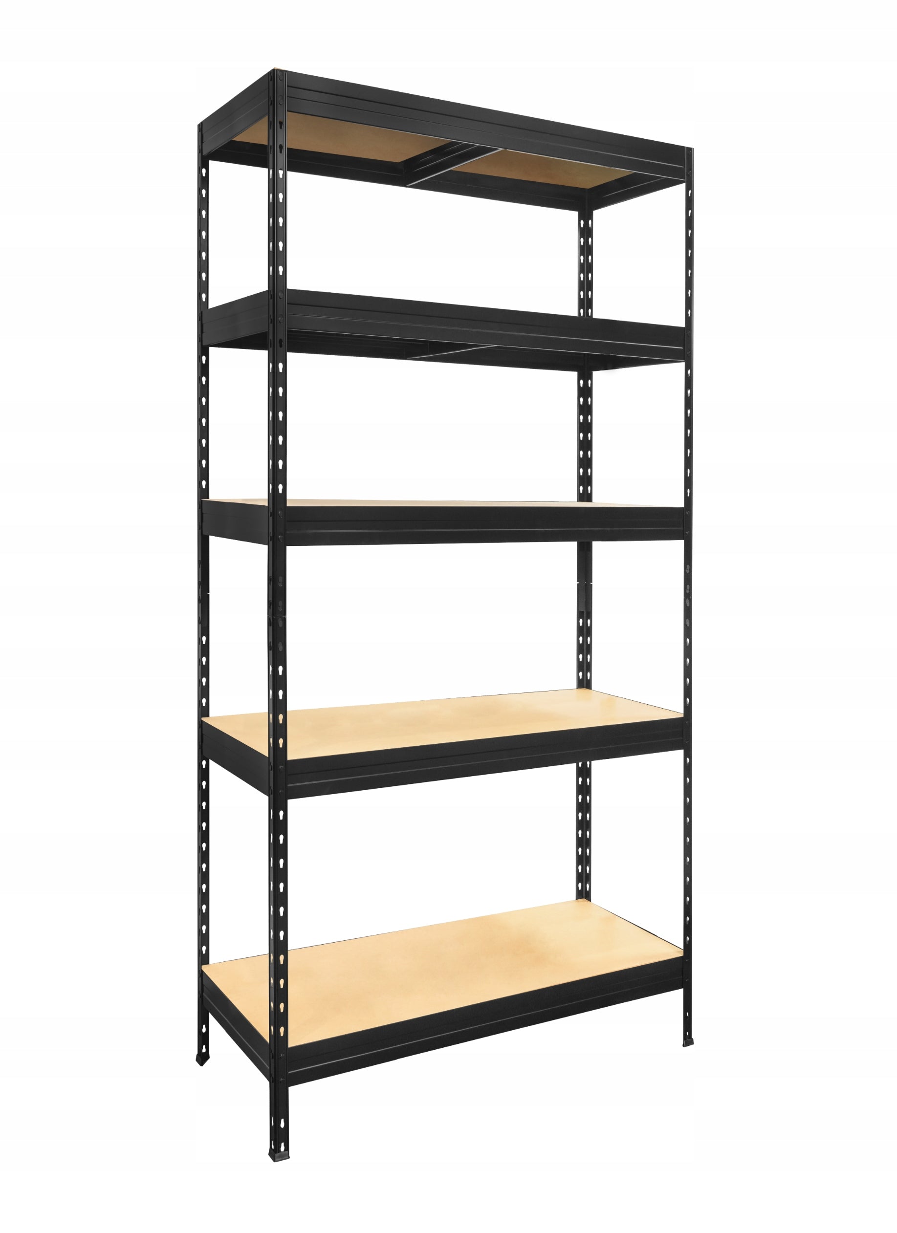 Metal Storage Rack Garage 180x90x45 Black Screwless - 1250kg