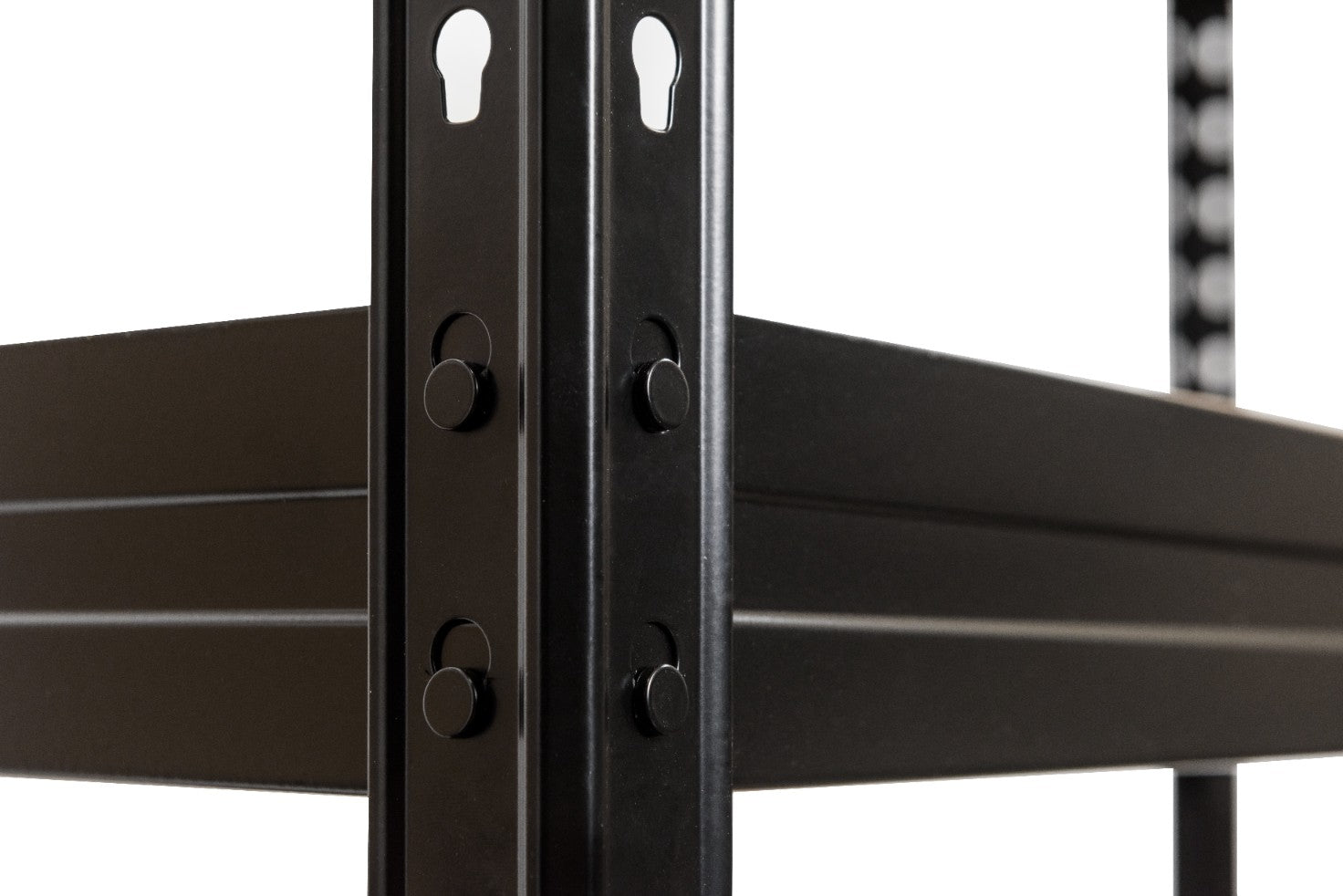 Metal Storage Rack Garage 180x90x60 Black Screwless - 1250kg Packaging status original