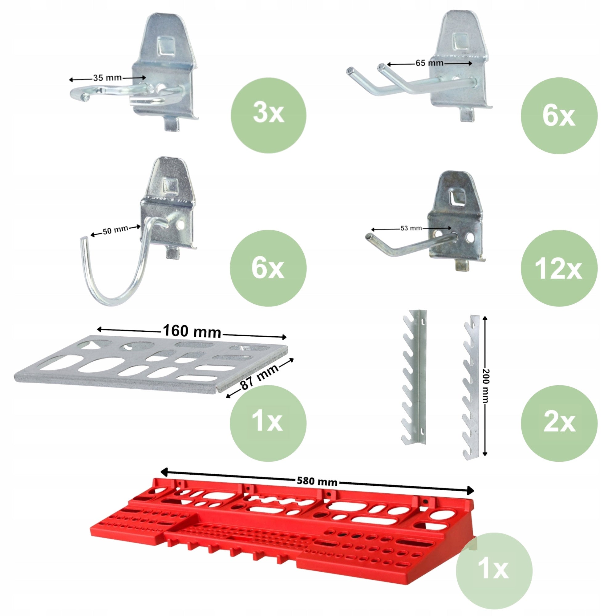 Metal Tool Board Workshop Wall Product height 71.3 cm