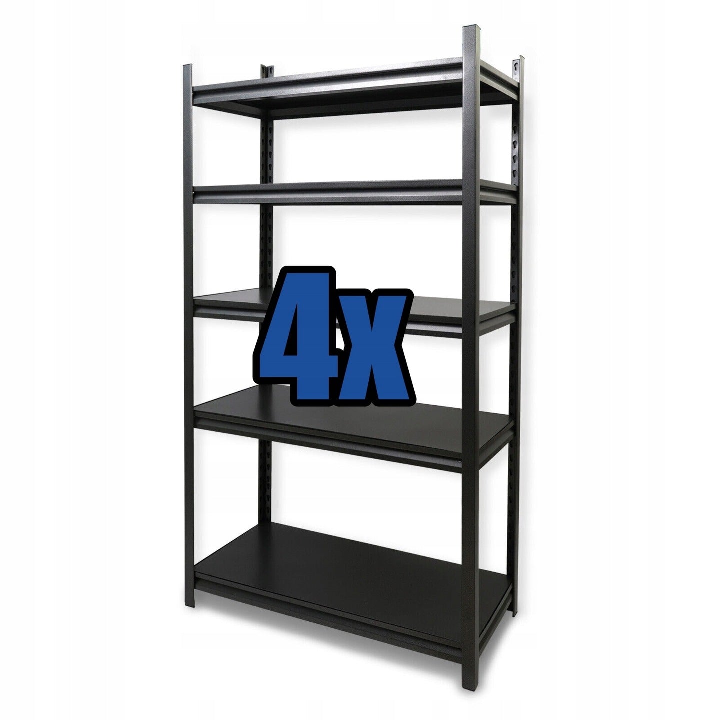 Metal bookcase black storage 200x400x40 garage basement office DODAS Manufacturer code RIBLDODAS200400405