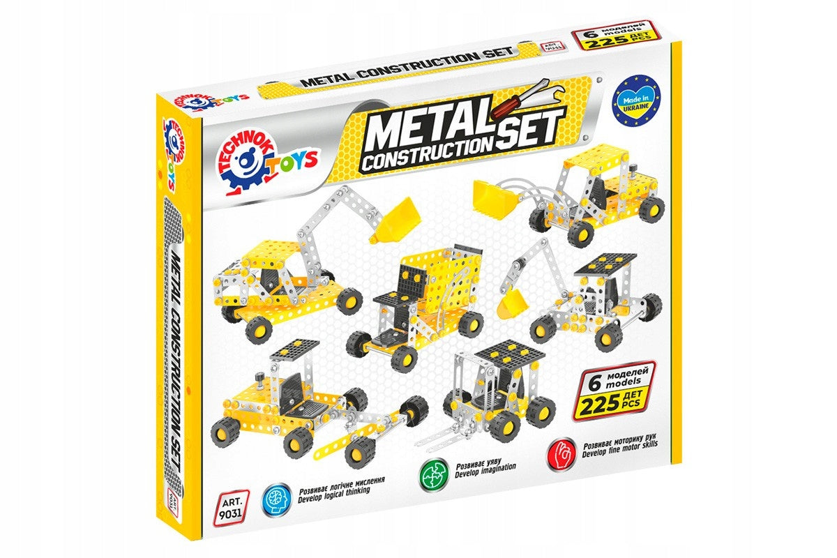 Metal building blocks, 225 elements Technok