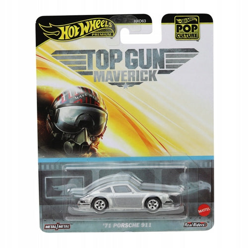 Metal car JBL62 Hot Wheels Porsche 911 Grey Pop Culture Top Gun