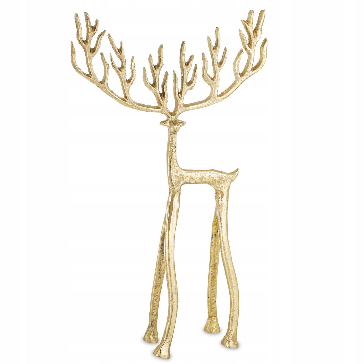 Metal deer gold 40 cm figurine decorative Christmas ornament