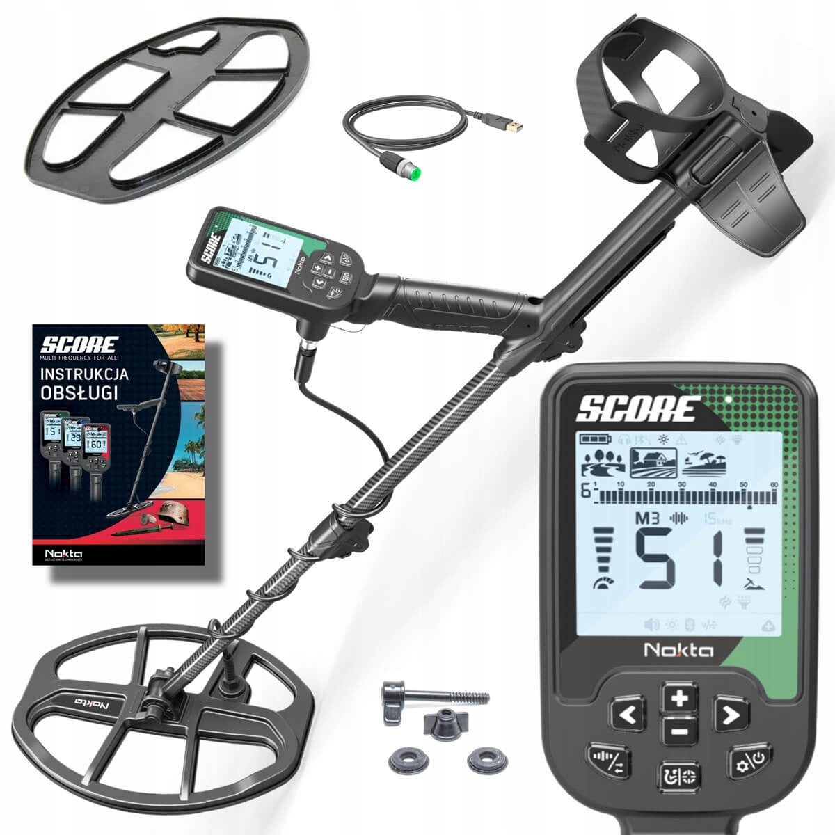 Metal detector Nokta SCORE SC30 12" DD waterproof,