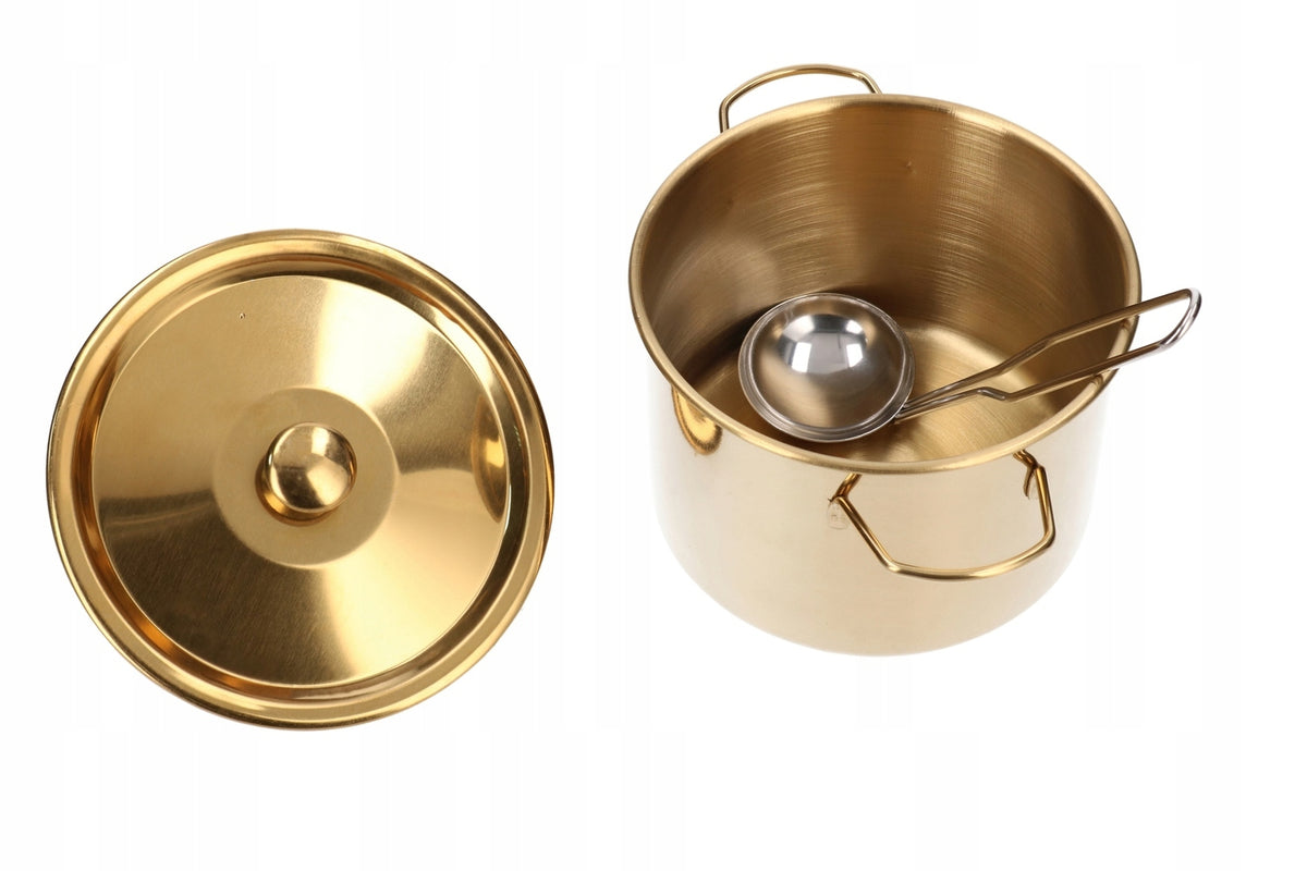 Metal dishes GLAMOUR set Little Cook - pots 5421 Kid's age 3＋ years