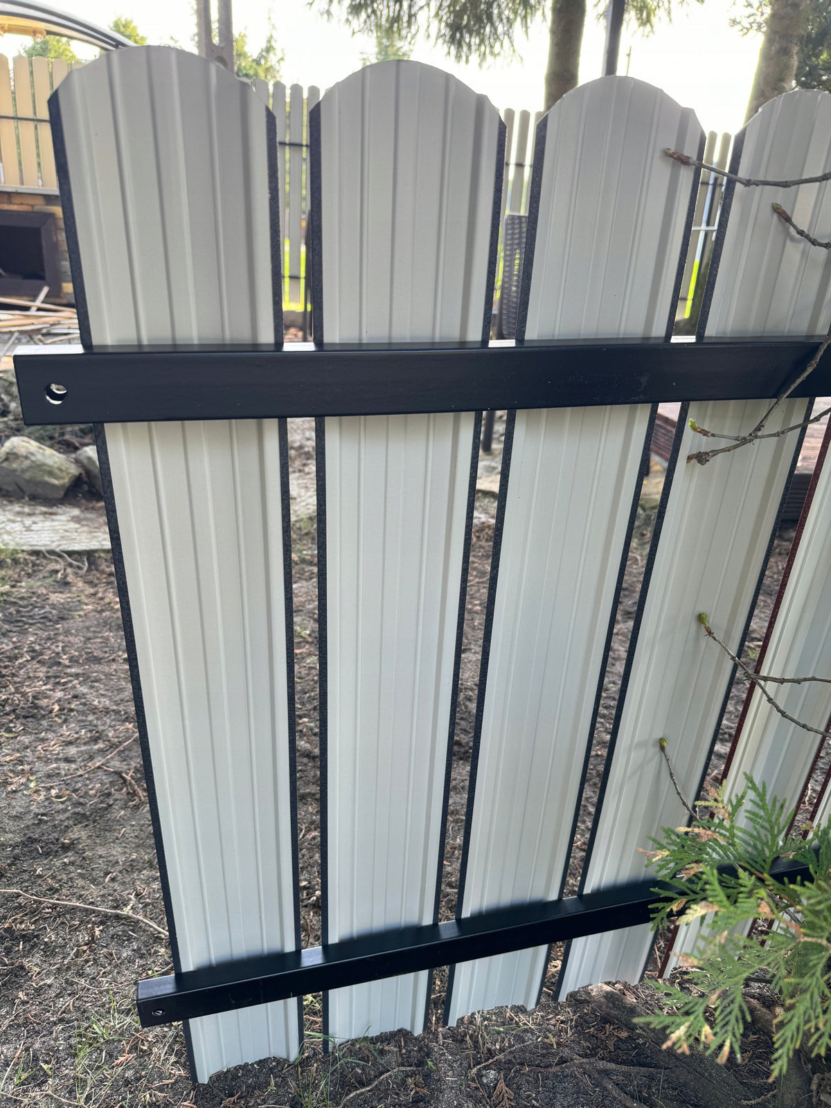 Metal fence bar mat Graphite long from 145 to 200cm to size Brand no brand