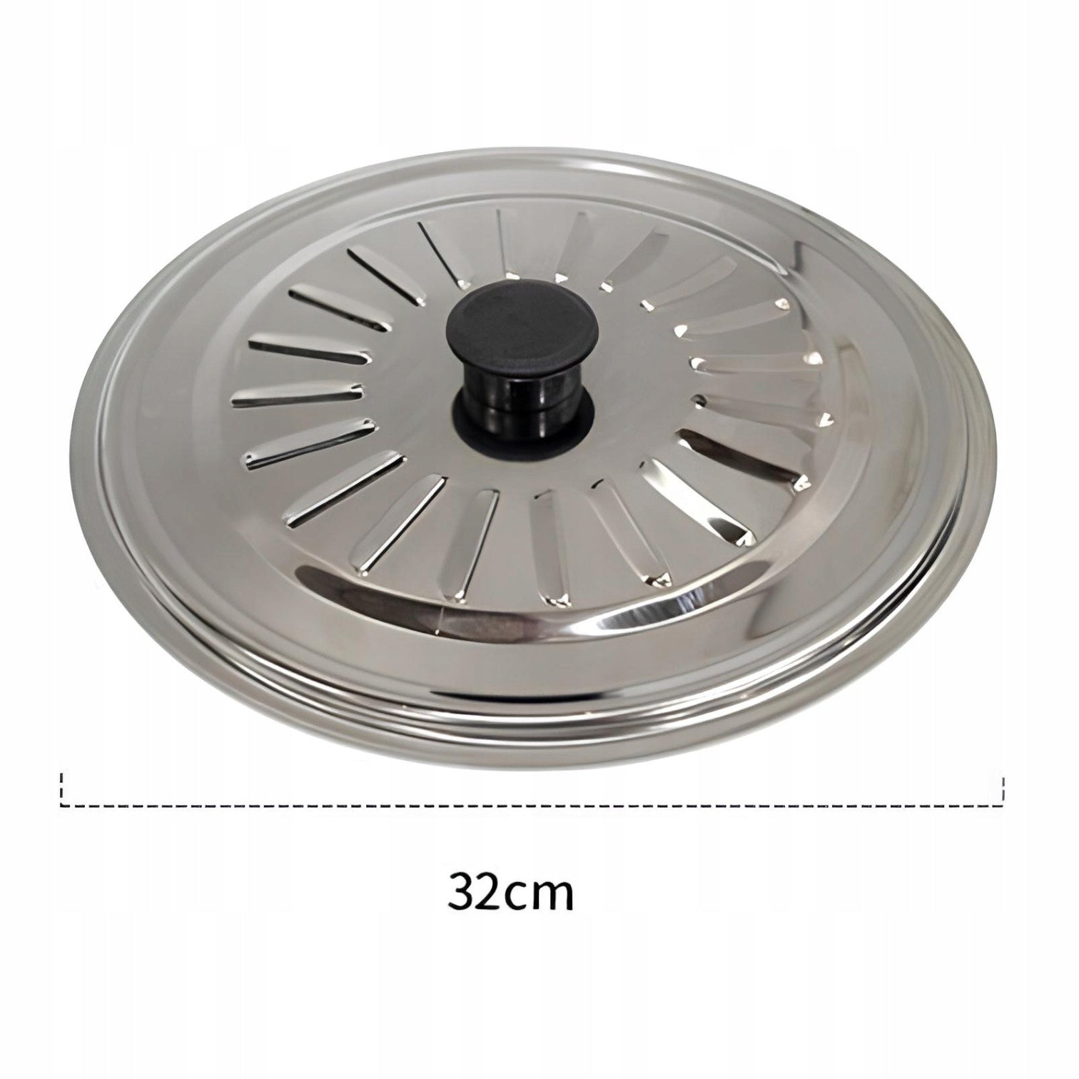 Metal lid 32 cm for pot and pan with vent Brand no brand