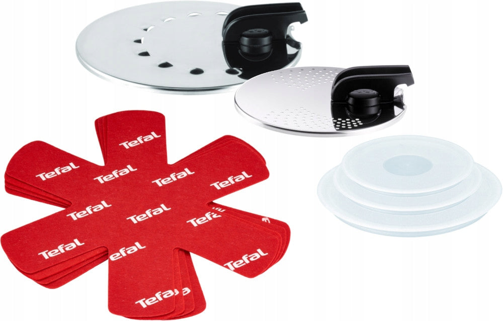 Metal lids for frying straining plastic