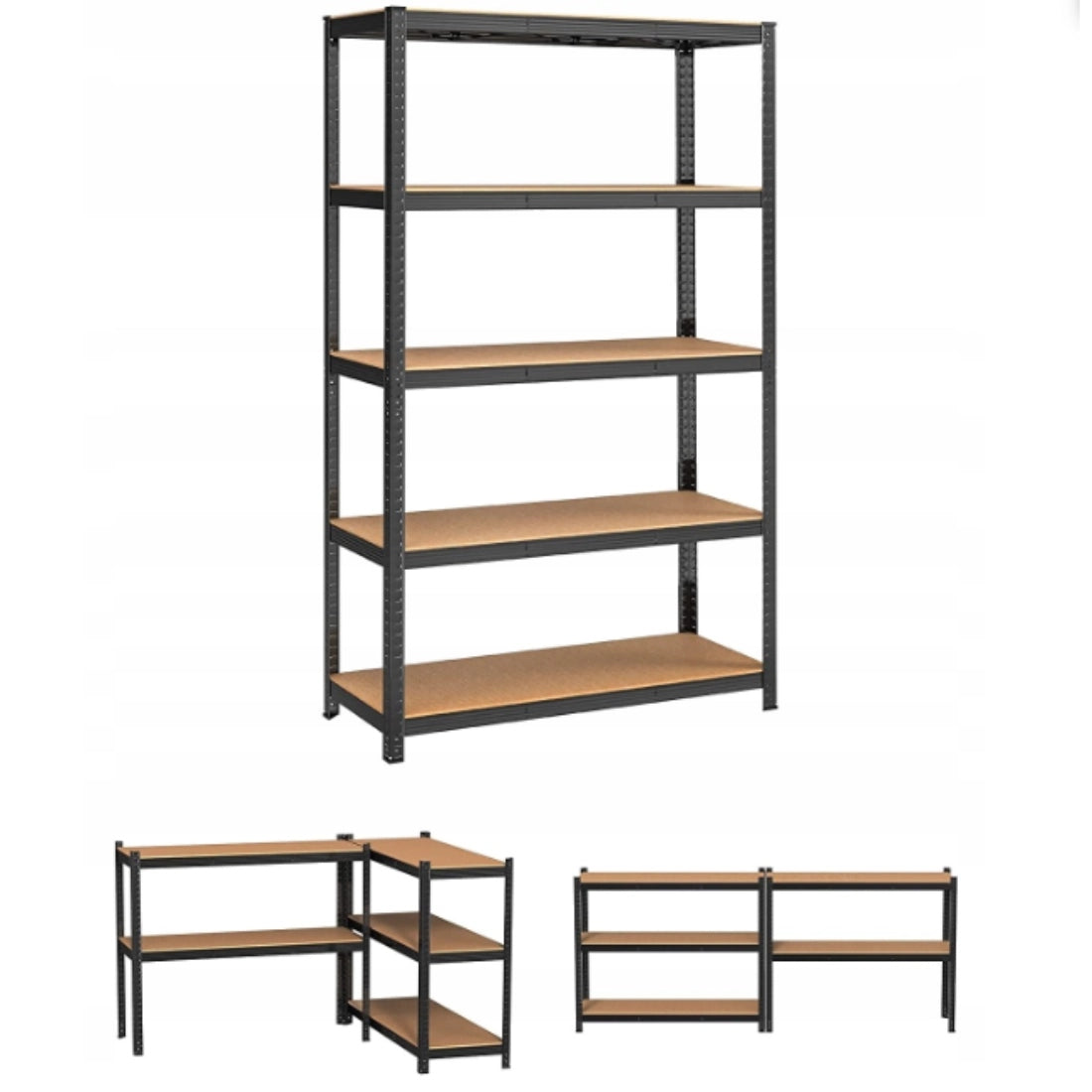 Metal rack 200x120x60 Spacetronik 5 SHELVES 600KG garage storage Manufacturer code SPG150B_200_120_60