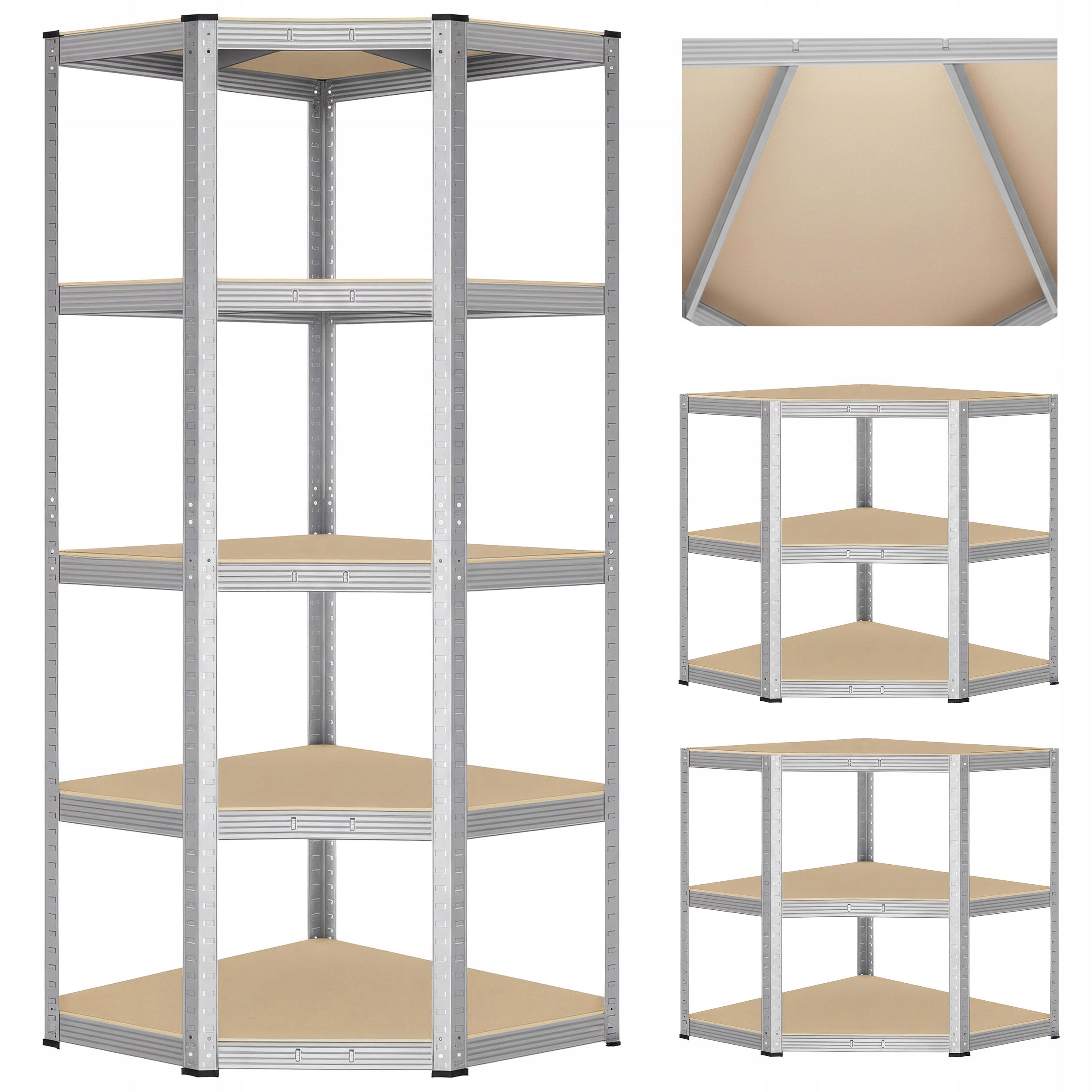 Metal rack 5 shelves 175 kg 180x70x40 cm