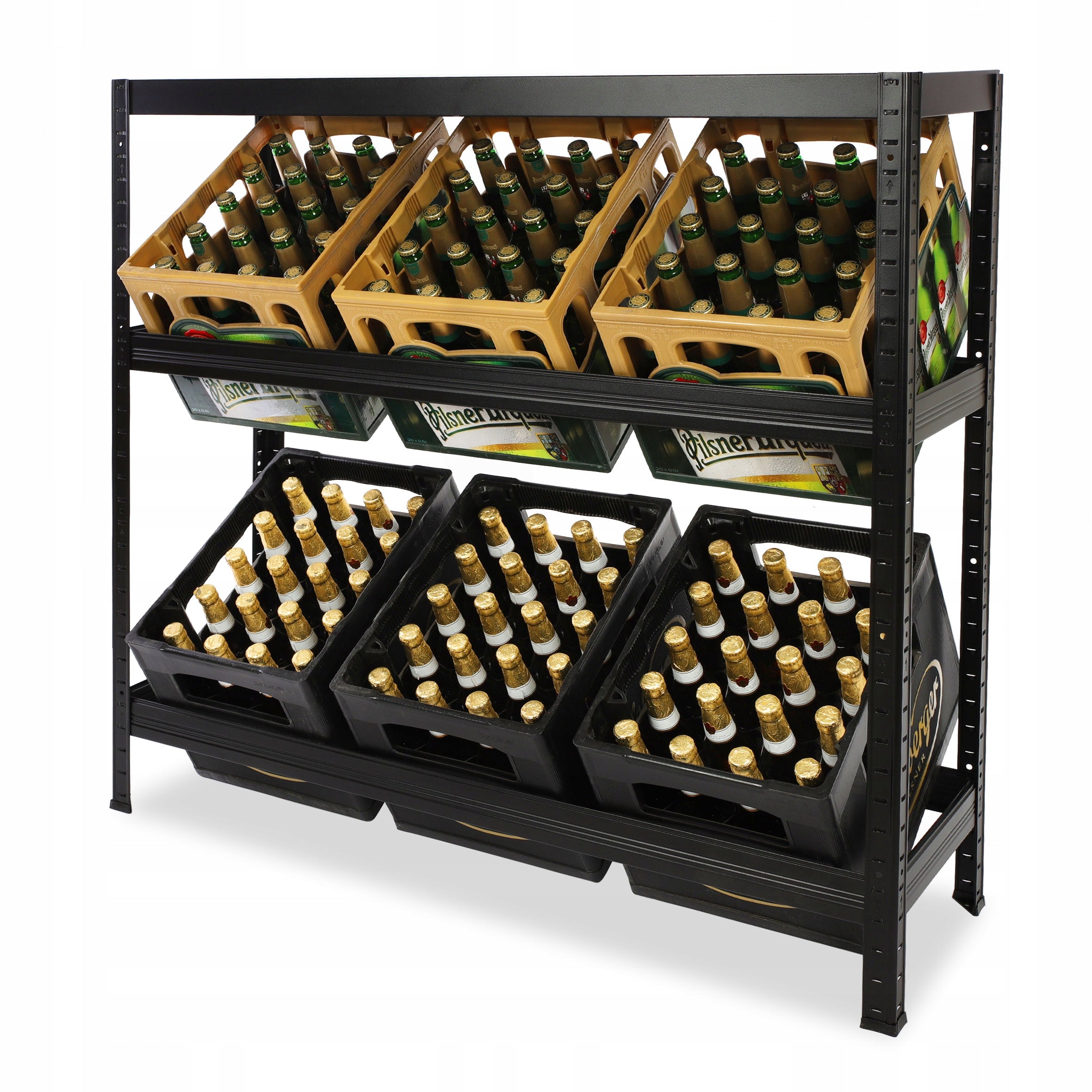 Metal rack for boxes drinks rack box with drinks 110cm SHELF Manufacturer no brand