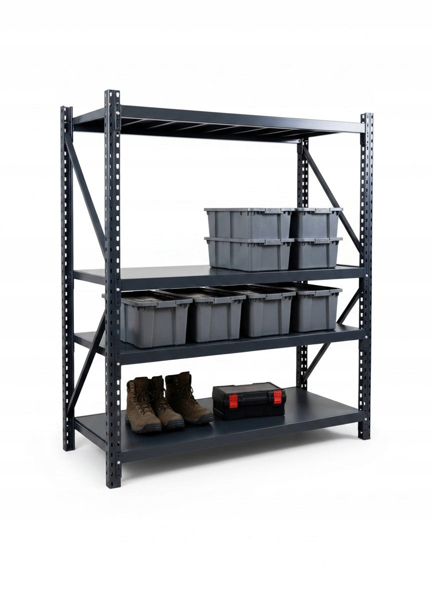 Metal shelf rack 200x160x60 cm solid strong 400 kg per shelf Manufacturer code DG20016060PP4