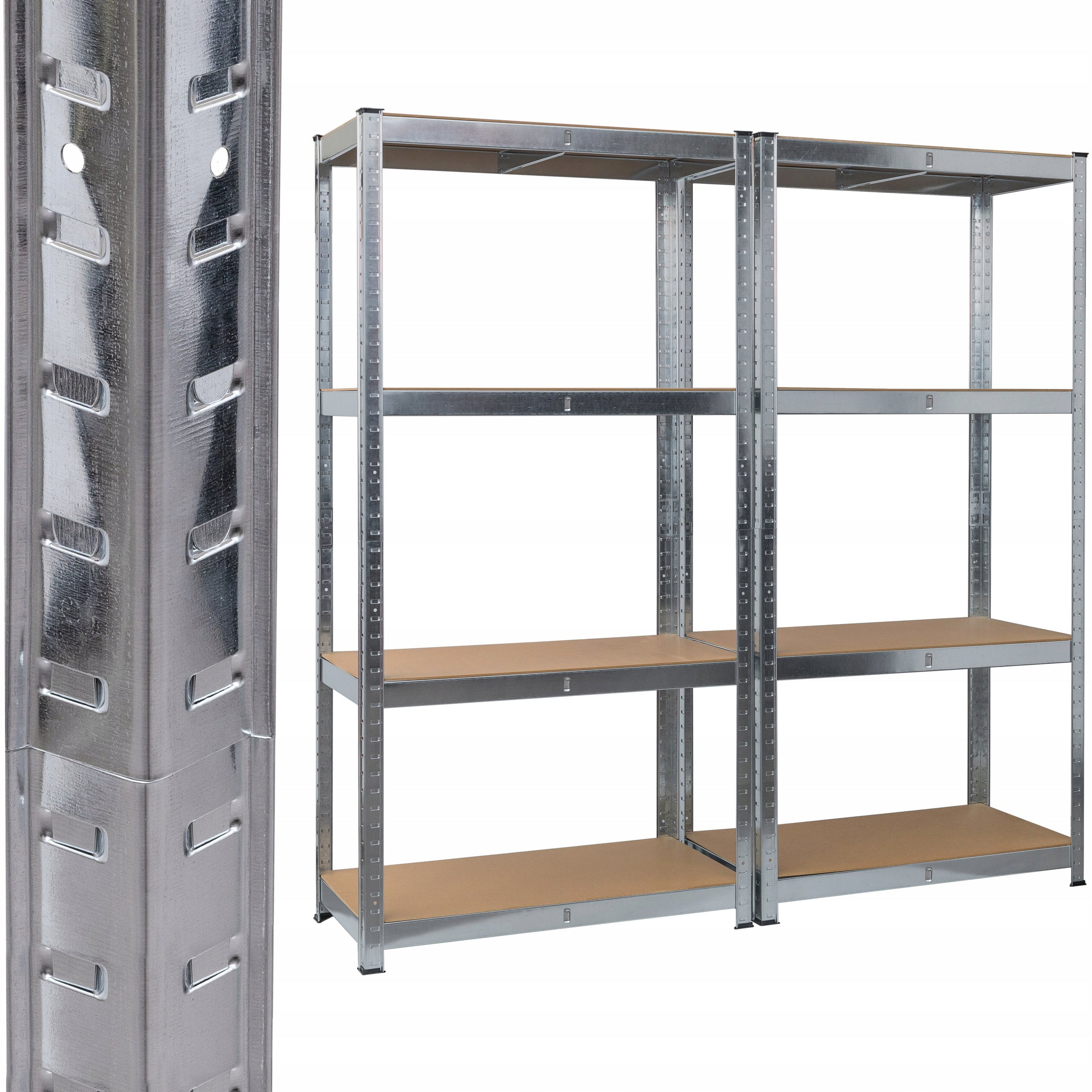 Metal storage rack 2 PCS 160x80x40 cm 175 kg/shelf DOOC Manufacturer code 874WOC175/60/2
