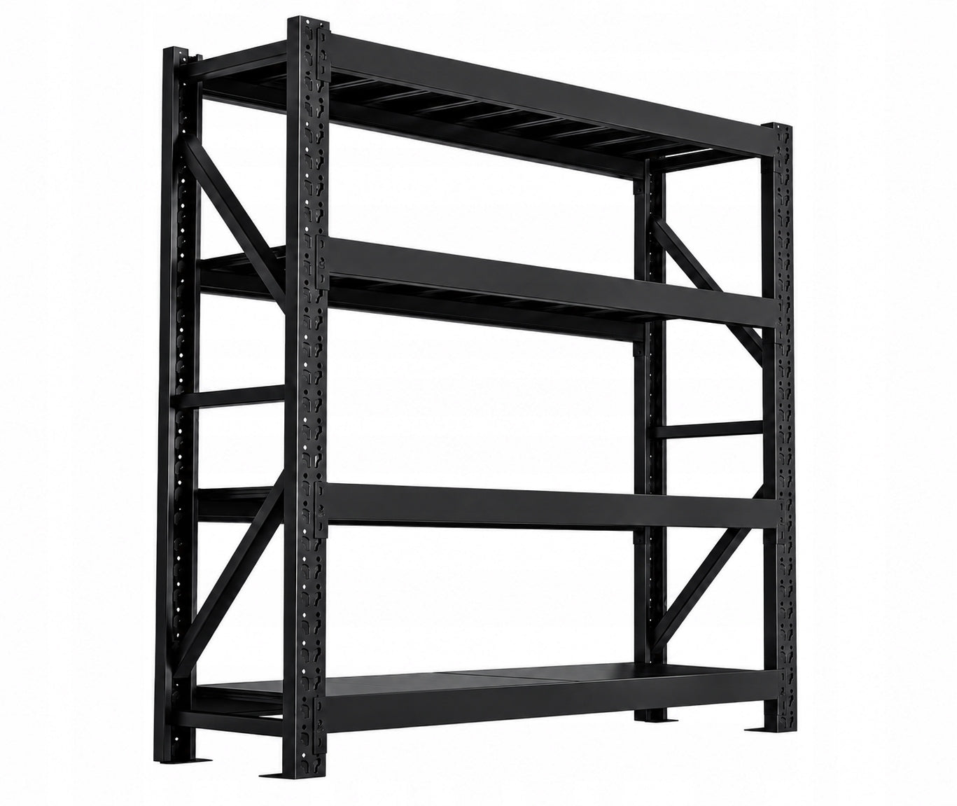 Metal storage rack 200 x 150 x 50 cm max 300 kg per shelf