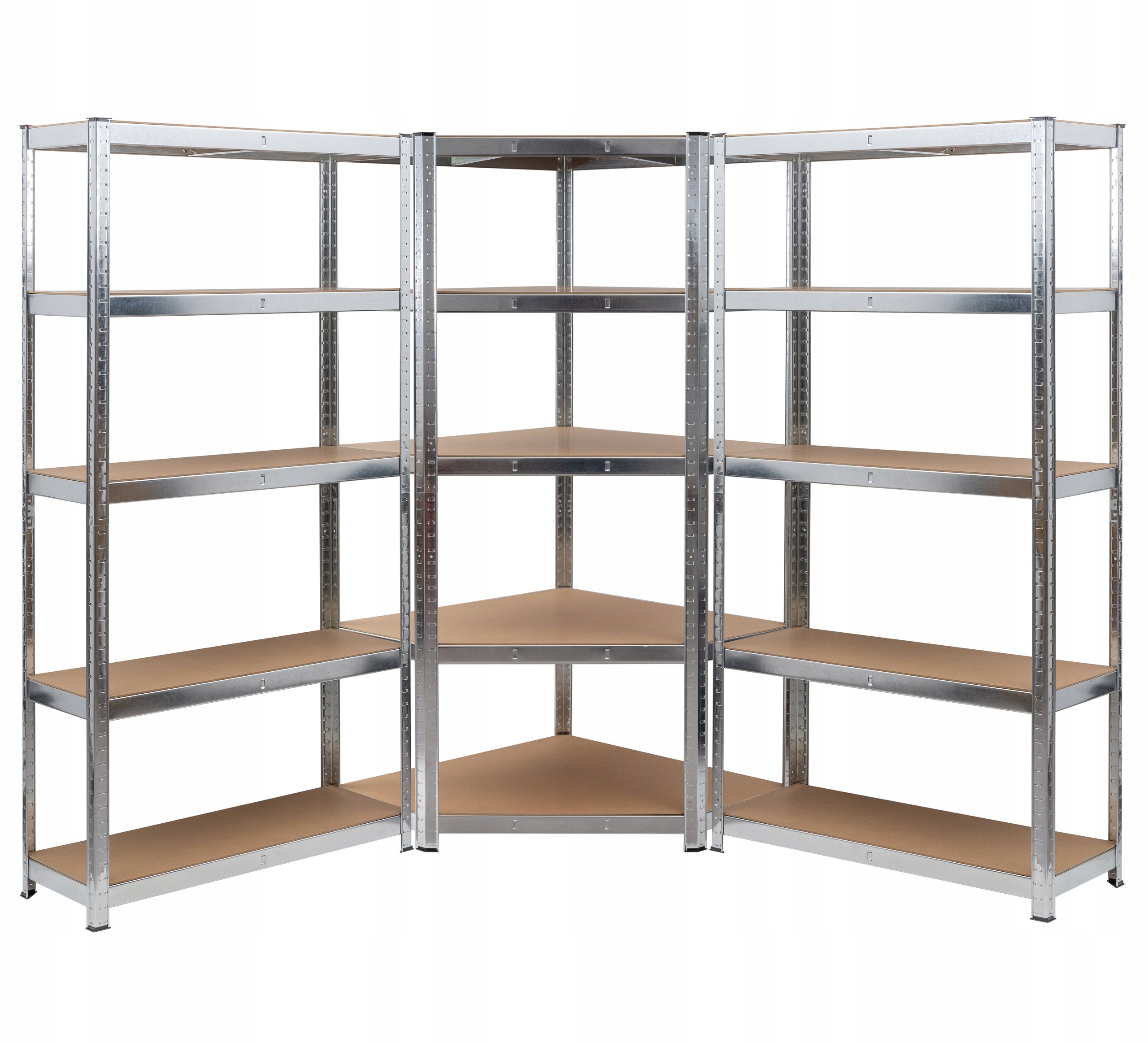 Metal storage rack Dooc 180 x 270 x 40 cm max 175 kg per shelf SET