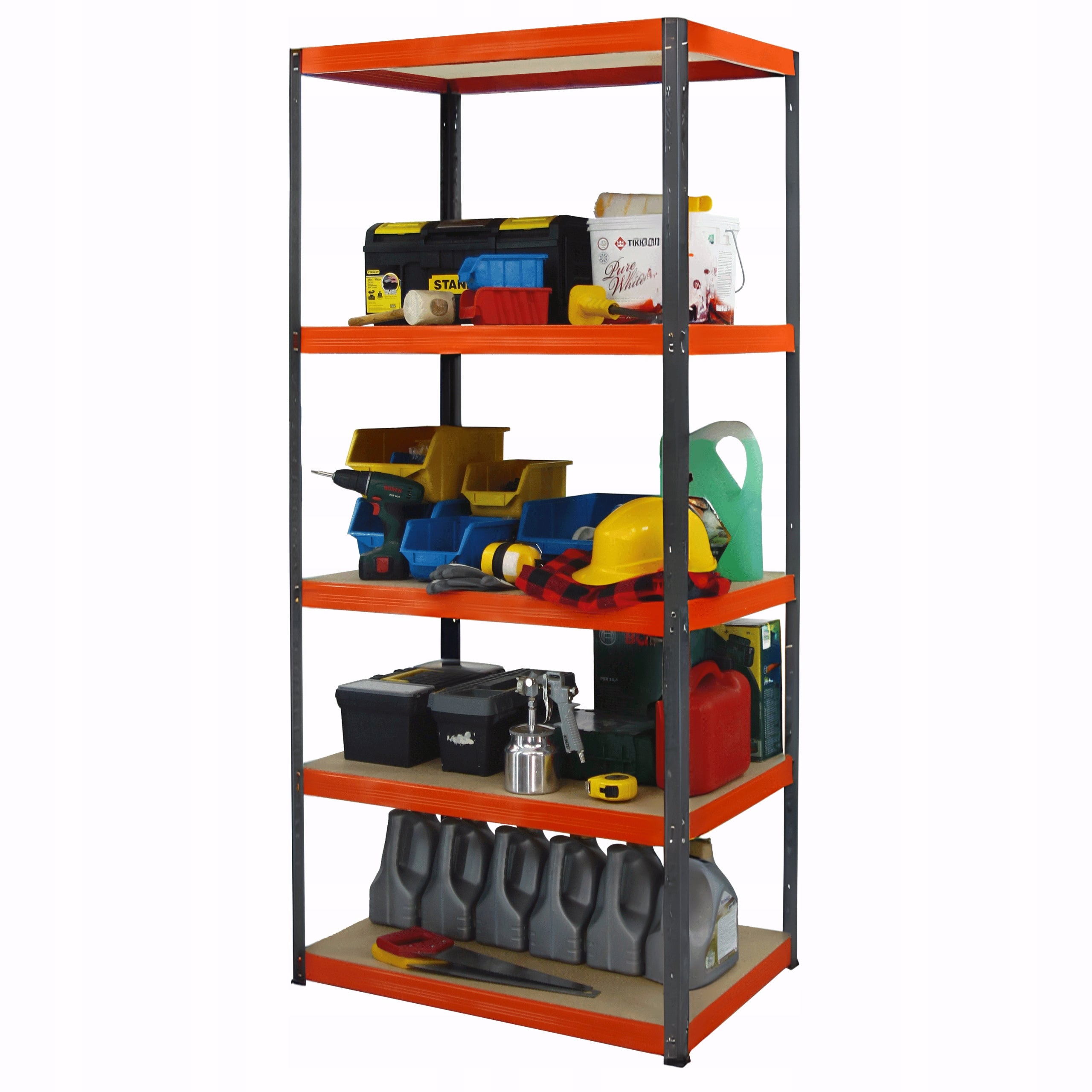 Metal storage rack HELIOS 180x90x60cm 5Px175kg DURABLE Packaging status original