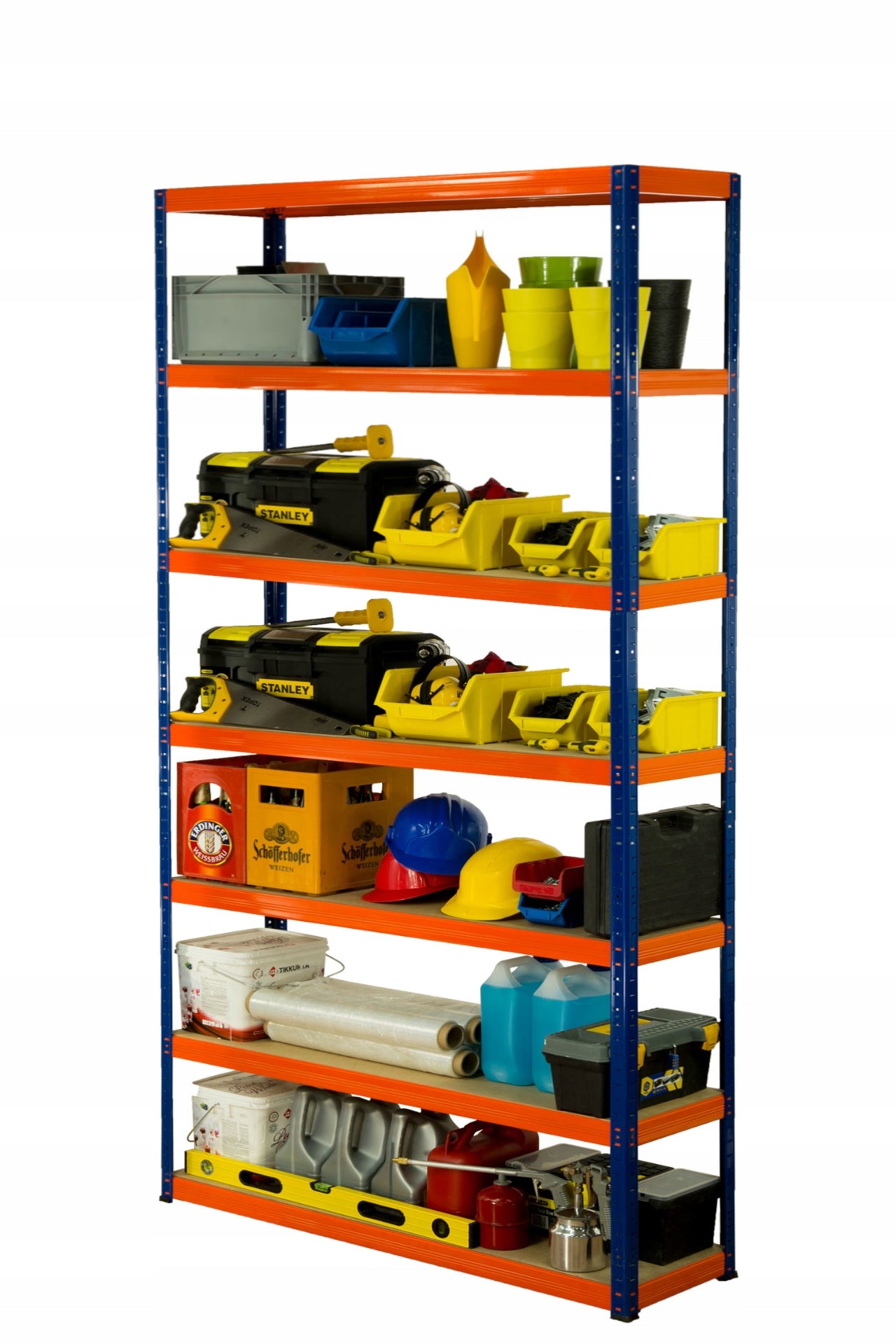 Metal storage rack HELIOS 270x150x60cm 7Px175kg WIDE STRONG Manufacturer no brand