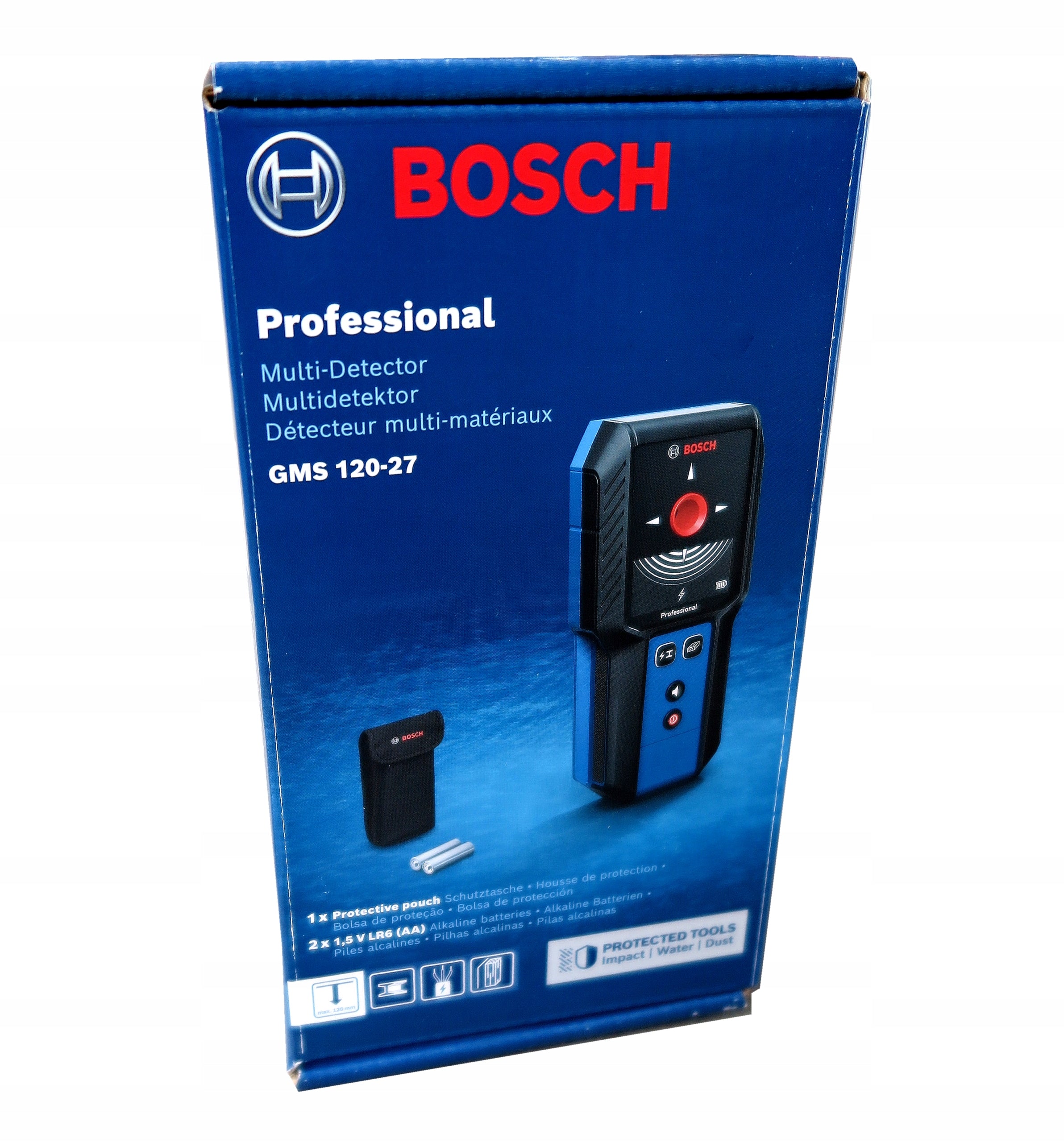 Metal wood wire detector BOSCH GMS 120-27 0601081700 ETUI Brand Bosch