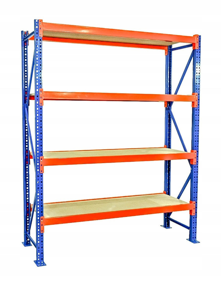 Metal workshop rack 200x60x263 cm 4 shelves 350 kg per level VRP11
