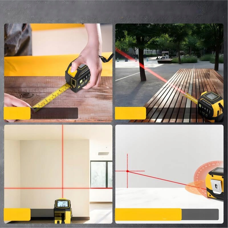 Meter Measure Expandable 500cm Digital Laser Rangefinder 60m Level 3in1 Maximum working range 60 m