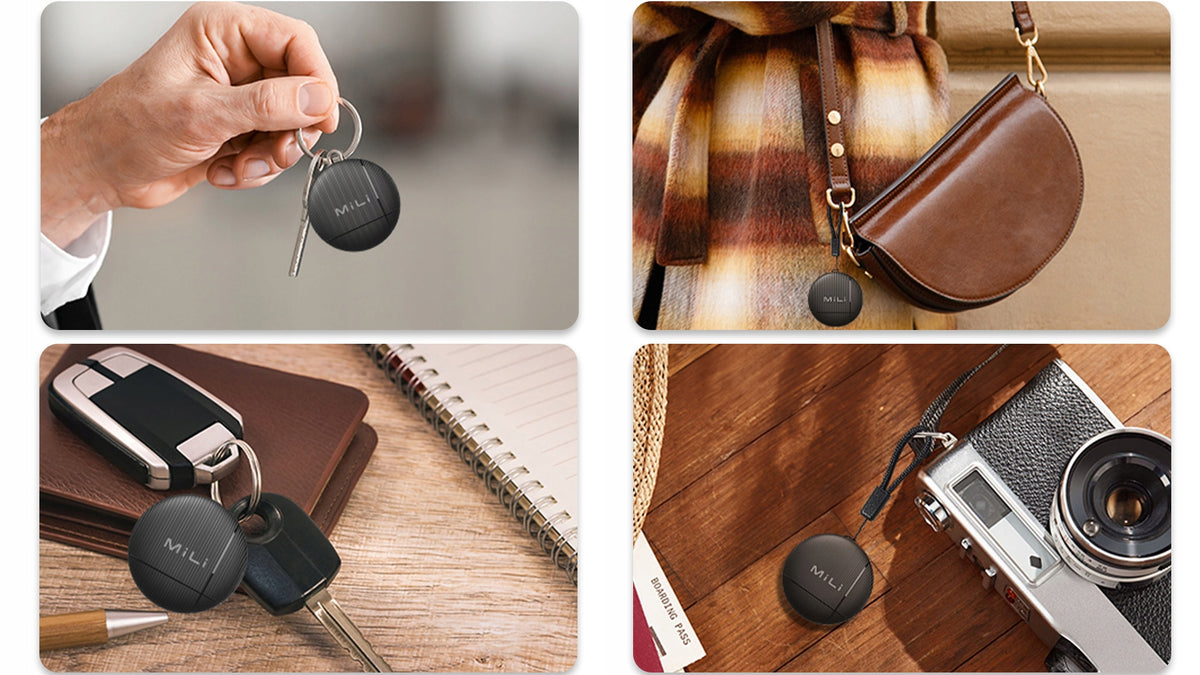 MiLi LiTag 4x ANDROID BT GPS Locator for Collar Luggage Key Backpack Manufacturer code MiLi LiTag AND czarny 4 szt
