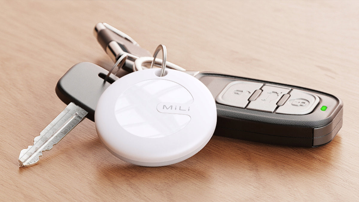 MiLi MiTag BT GPS Locator for iOS APPLE + Keychain Case Manufacturer code MILI MiTag Apple biały + białe etui 1szt