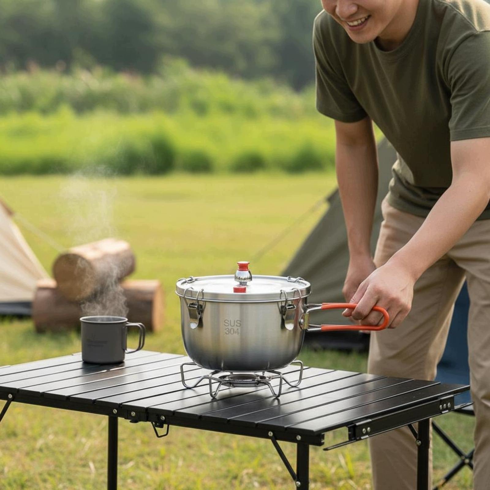 Micro Pressure Cooker Locking Micro Pressure Cooking Pot without Steamer Brand no brand