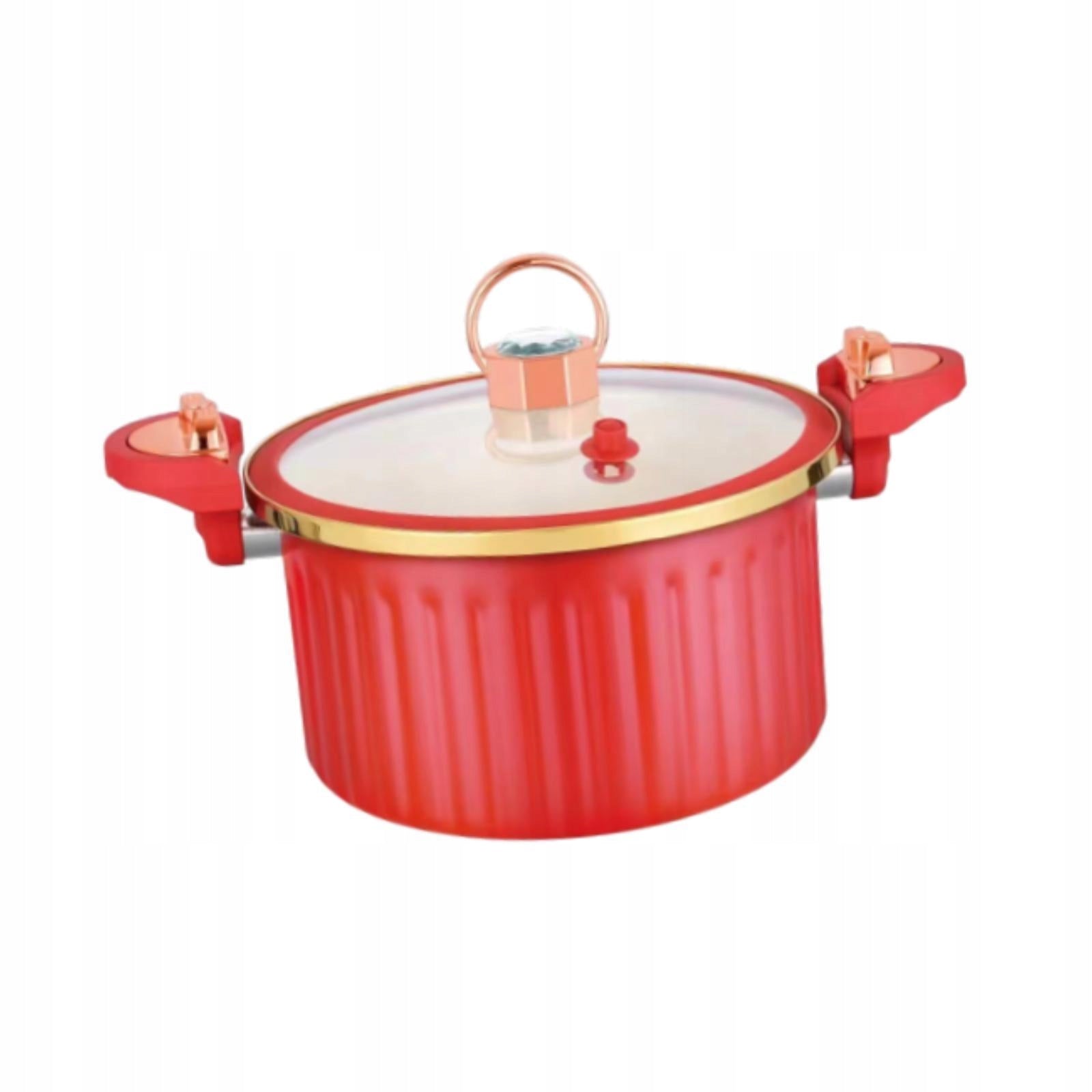 Micro Pressure Pot,Slow Cooker,8L with Cover Kitchen Cookware Non Stick Capacity 350 l