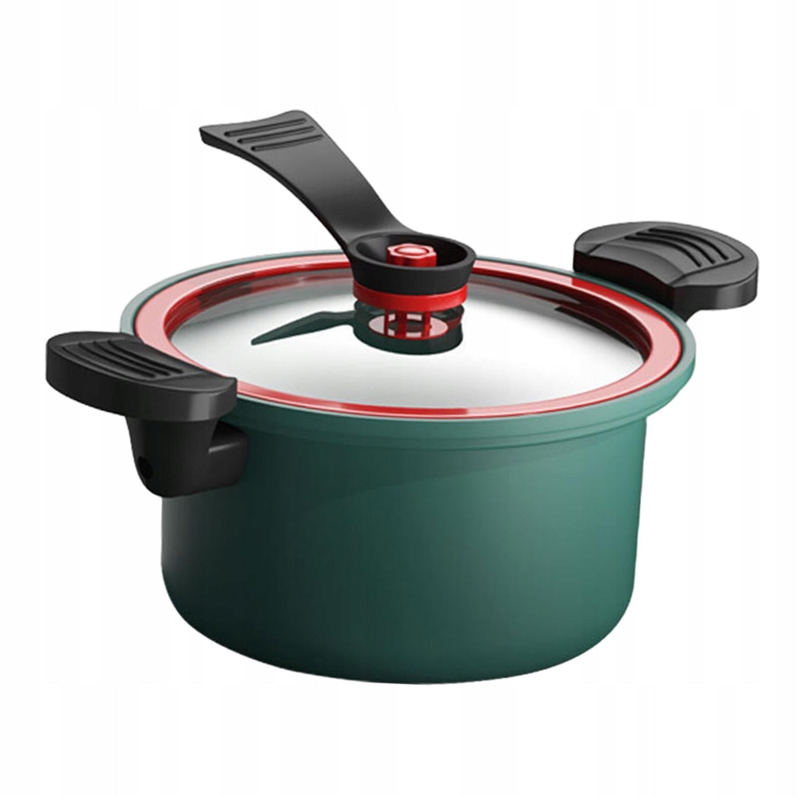 Micro Pressure Simmer Pot Locking Lid Easy Clean Multi Cooker Anti green Capacity 1 l