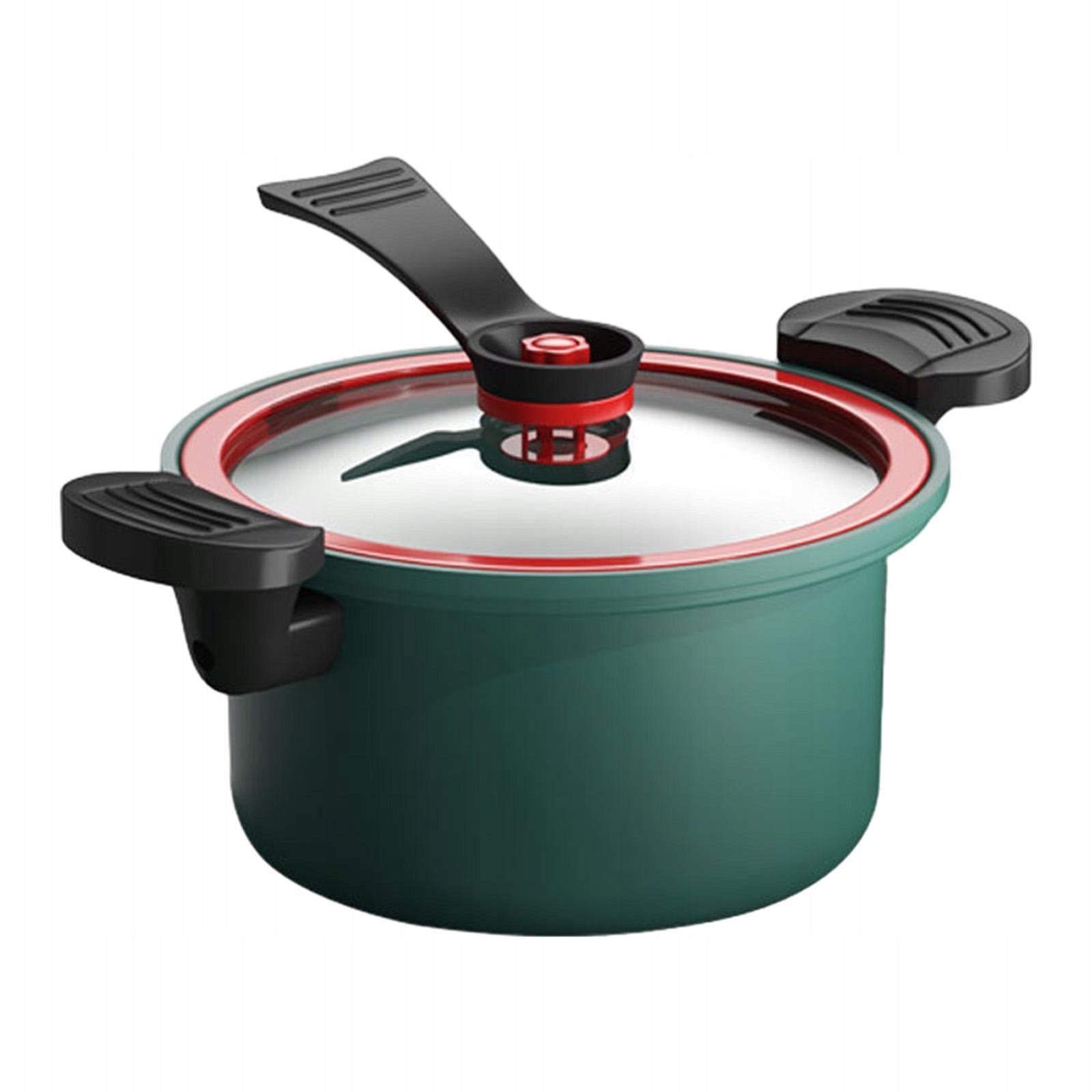 Micro Pressure Simmer Pot Locking Lid Easy Clean Multi Cooker Anti green