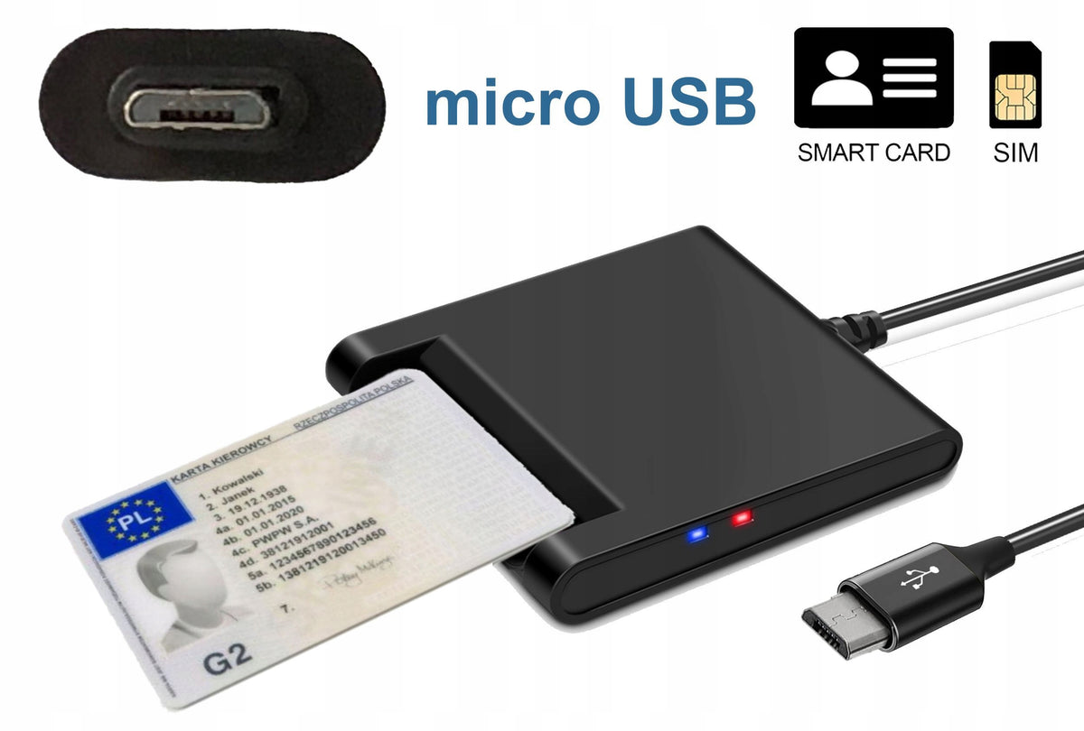 Micro-USB driver card reader for phone with PROGRAM