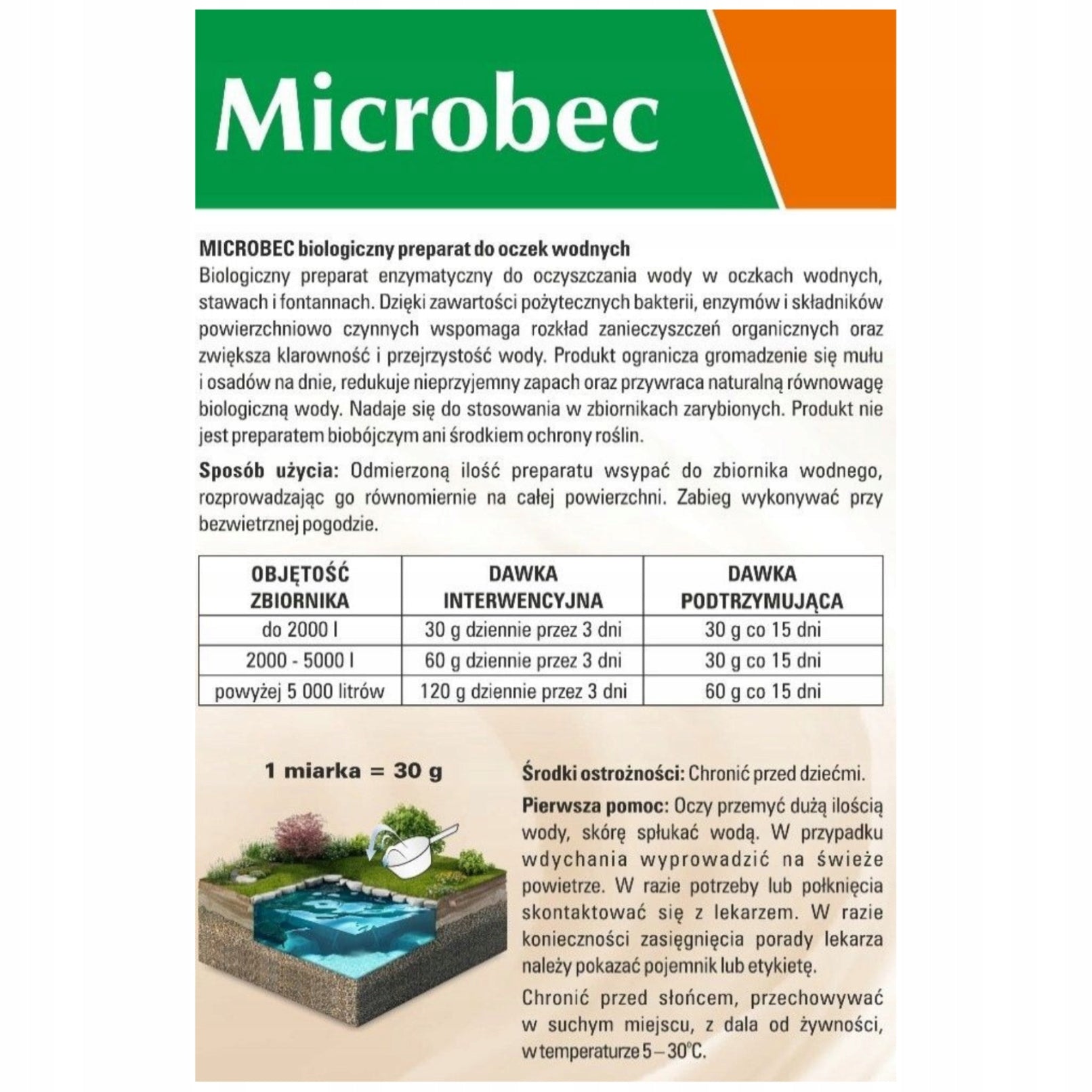Microbec Preparation Bio for ponds 1 kg Pollution distribution x2 Brand Bros