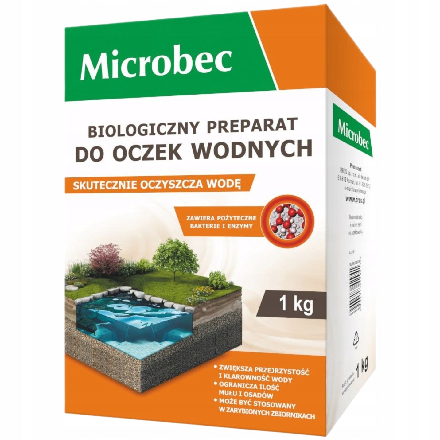 Microbec Preparation Bio for ponds 1 kg Pollution distribution x2 Packaging status original