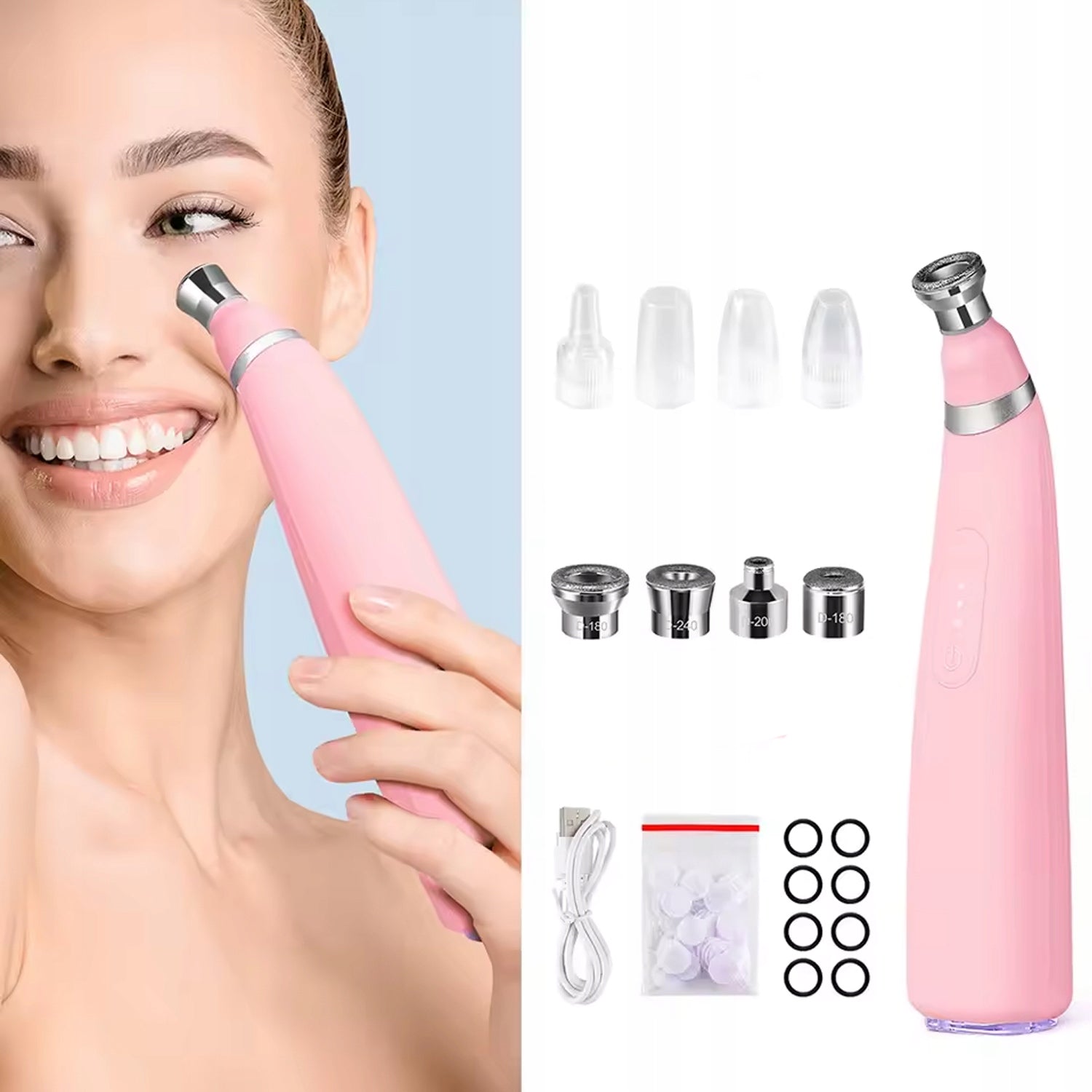 Microdermabrasion Device 8in1 Diamond Dermabrasion Blackheads Packaging status original