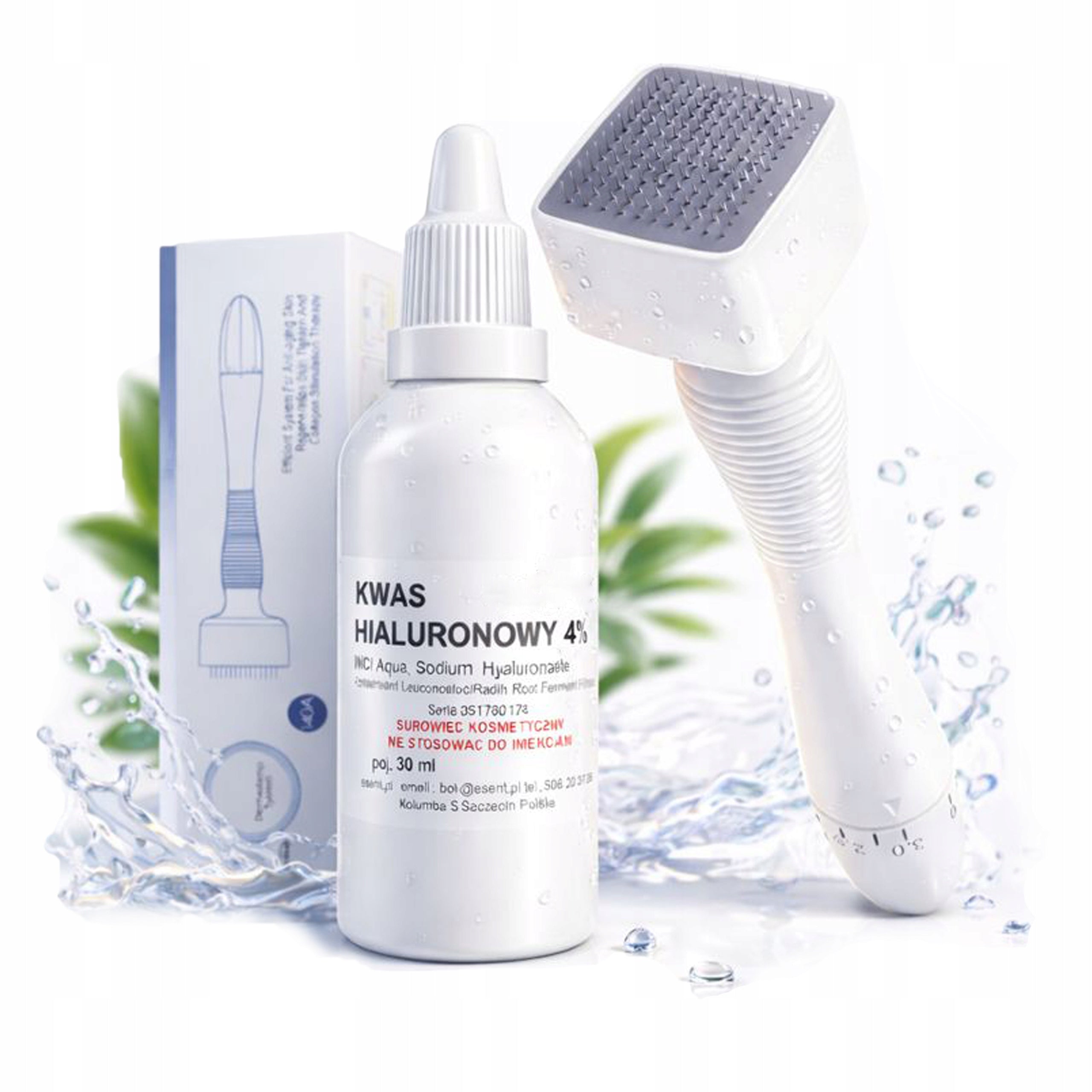 Microneedle mesotherapy device + ACID at home professional ampoules