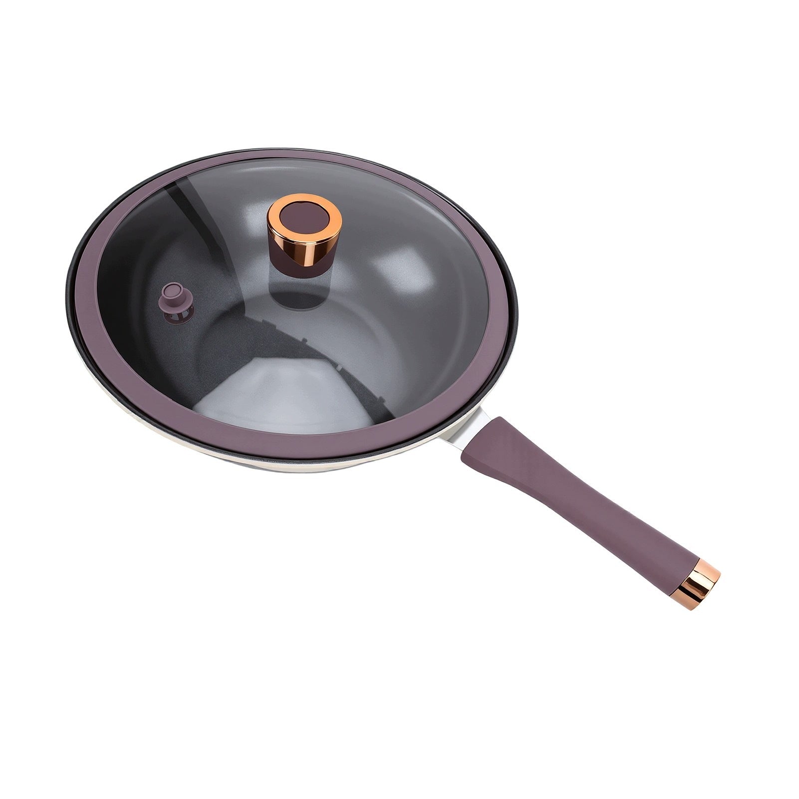 Micropressure frying pan 32 cm Frying pan with F7 coating Dominant color multicolor