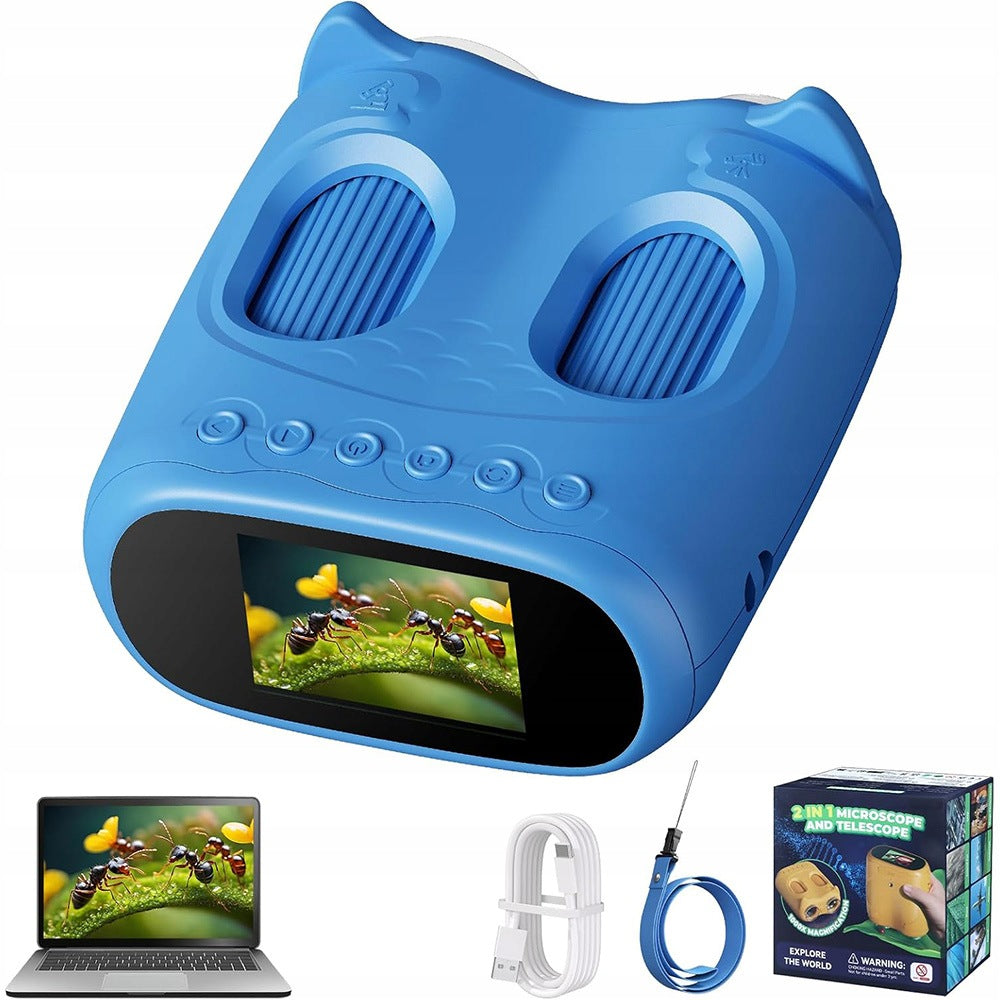 Microscope Binoculars 2in1 1000x 10x 2,0 INCH IPS WITH LED LAMPS PORTABLE
