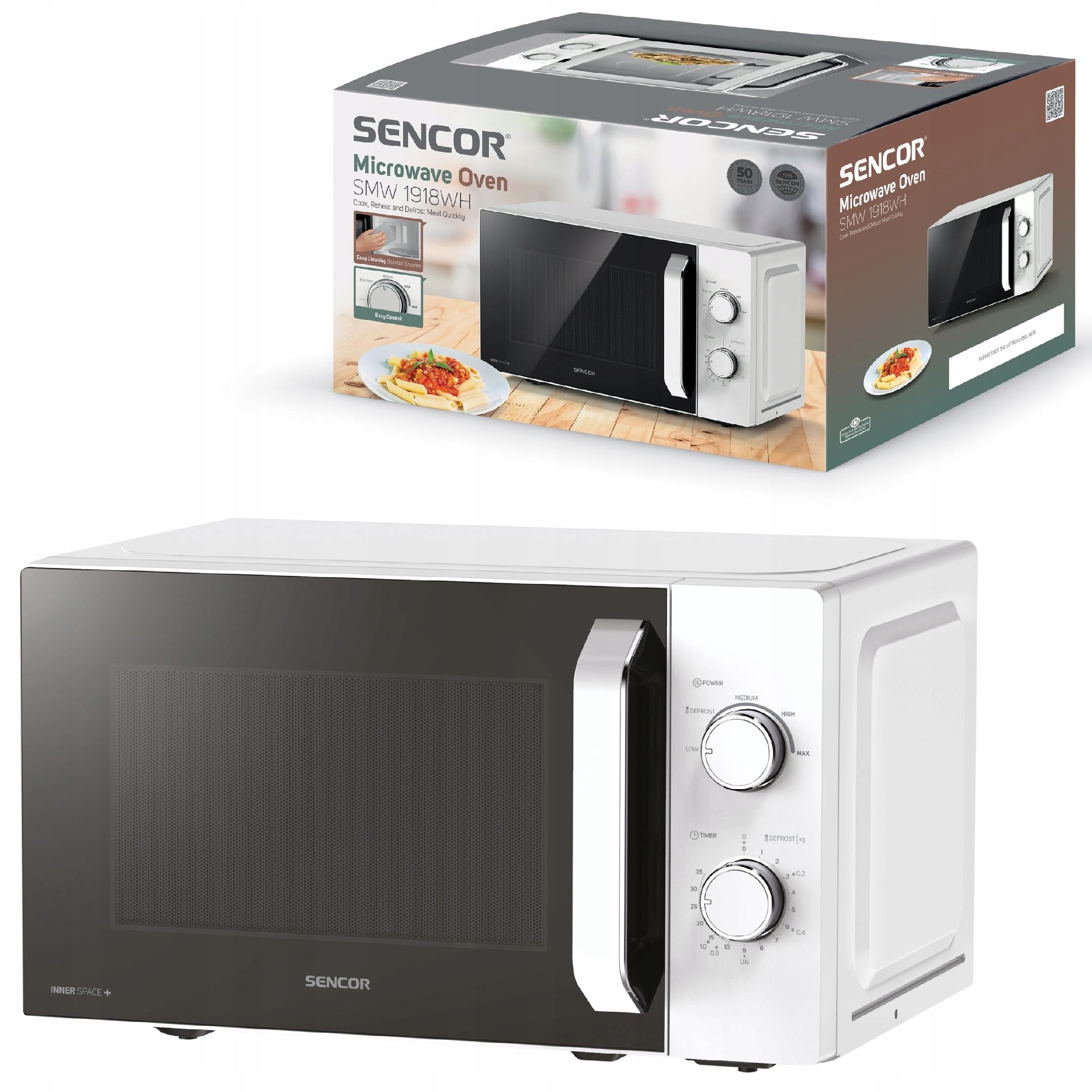 Microwave Oven Microwave Sencor SMW 1918WH 20L 700W White EAN (GTIN) 8590669322770