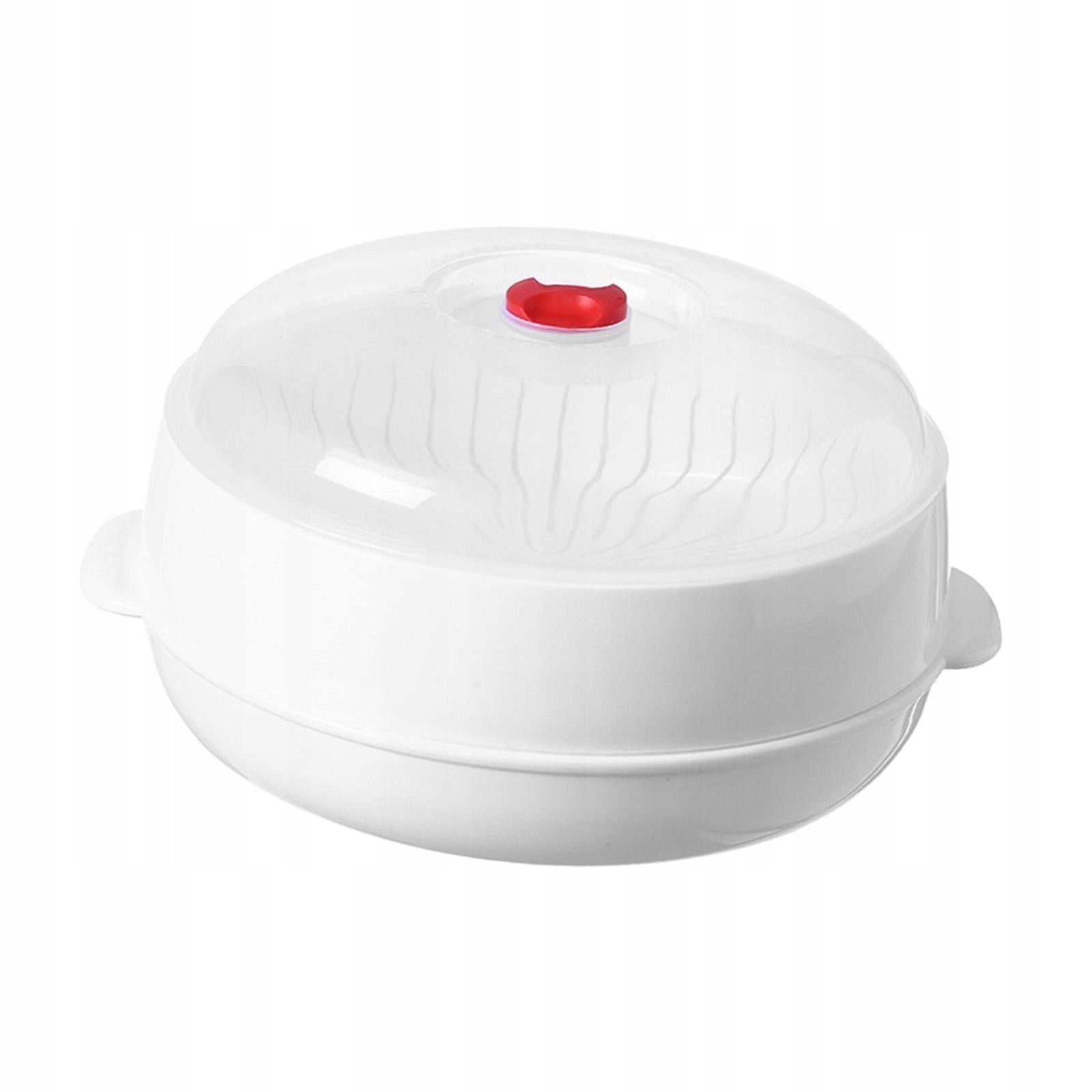 Microwave Steamer Steaming Utensil Food Storage Container Microwave round
