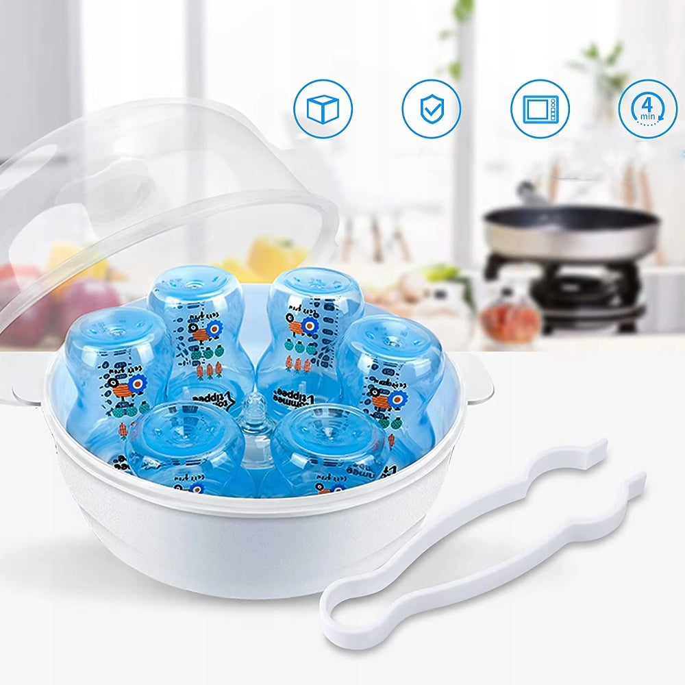 Microwave Sterilizer for 6 Infant Bottles Packaging status original