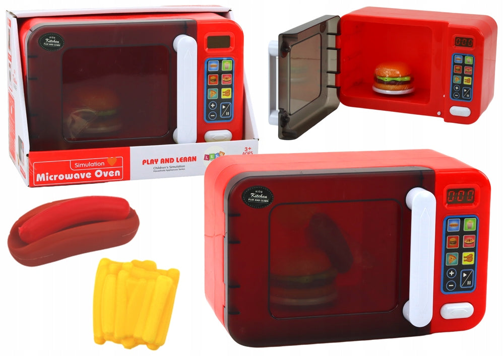Microwave Toy Microwave Red Additions.