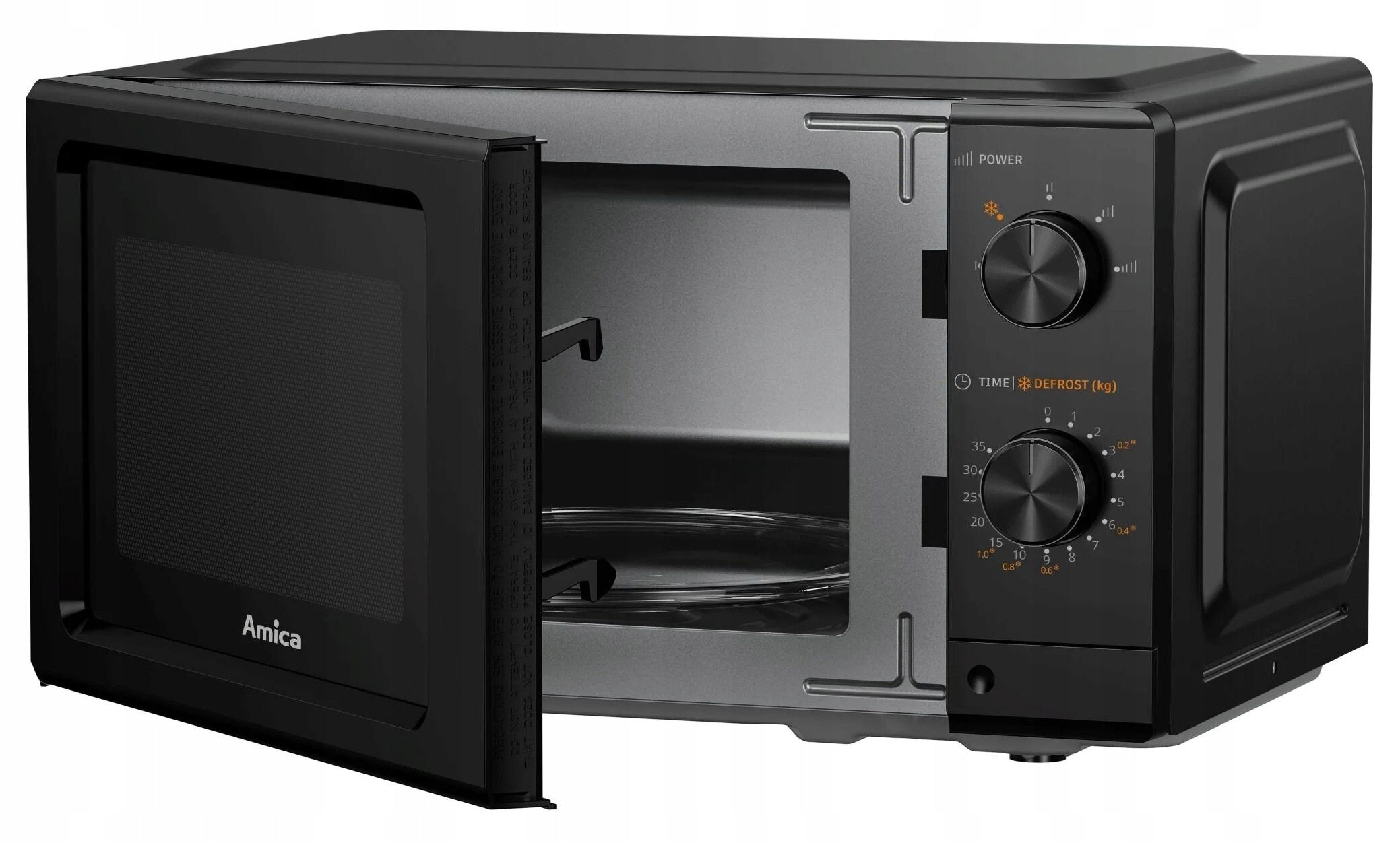 Microwave oven AMICA MMF20M3B 700W 24.5 cm 20L Black Model MMF20M3B